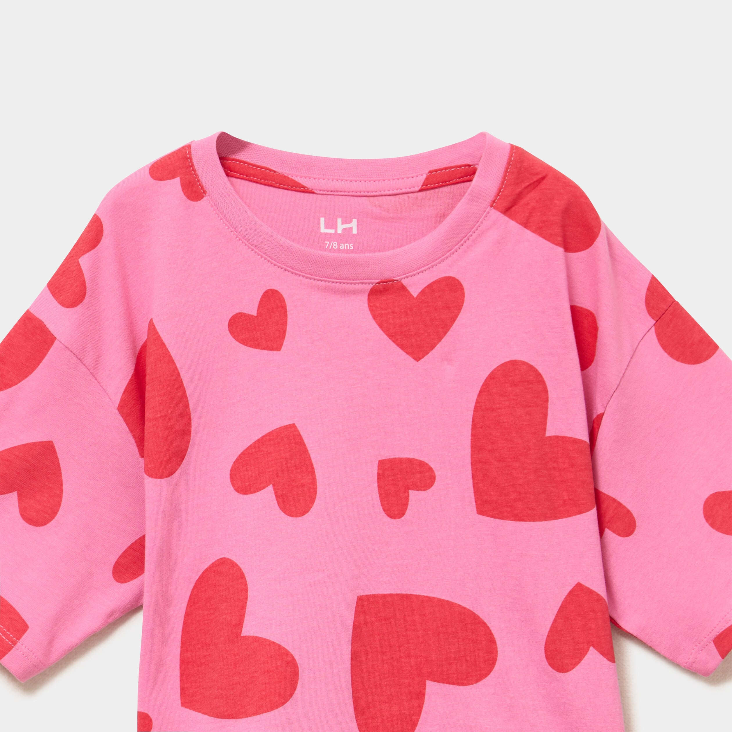 Ensemble pyjama short coton rose fille