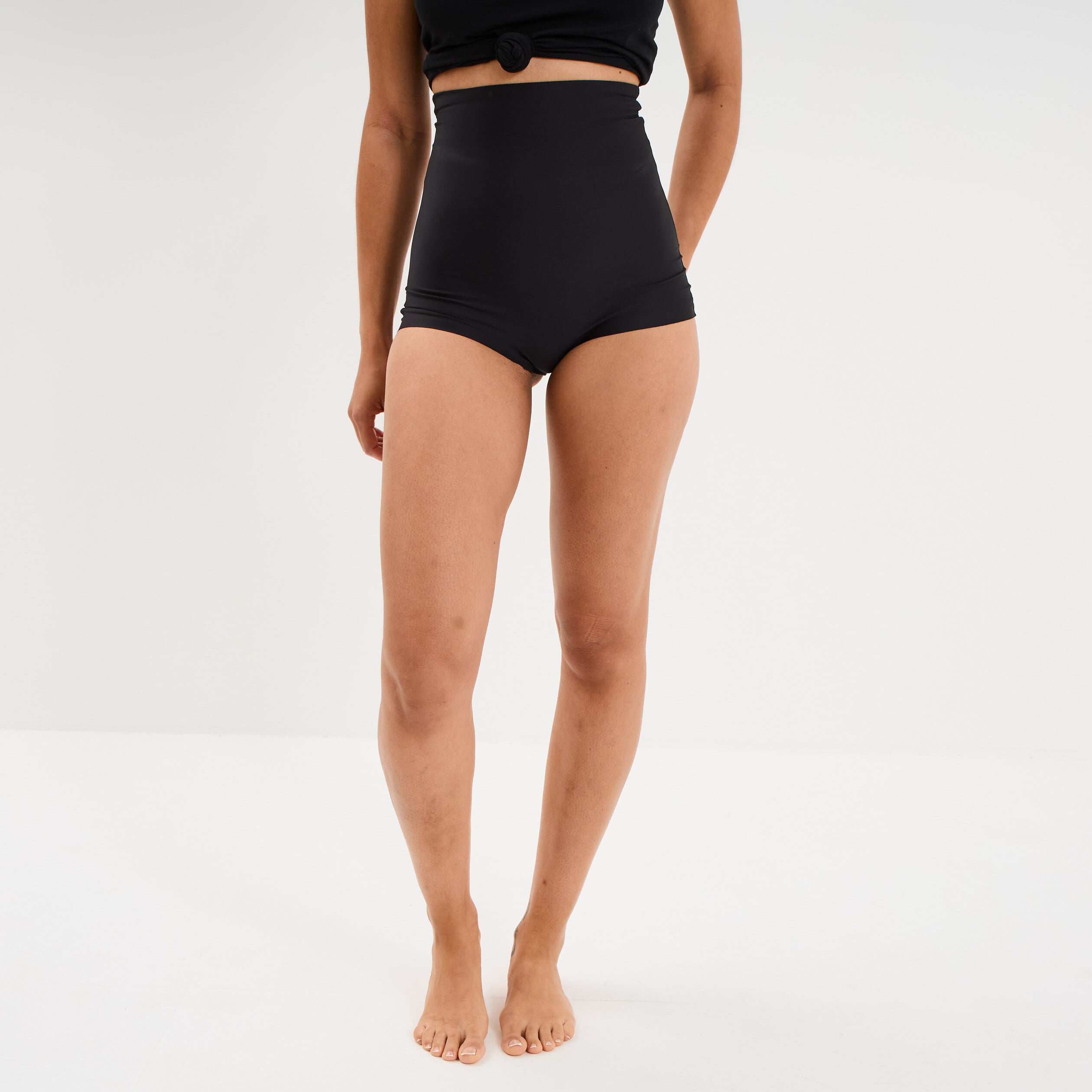 Culotte haute gainant noir femme