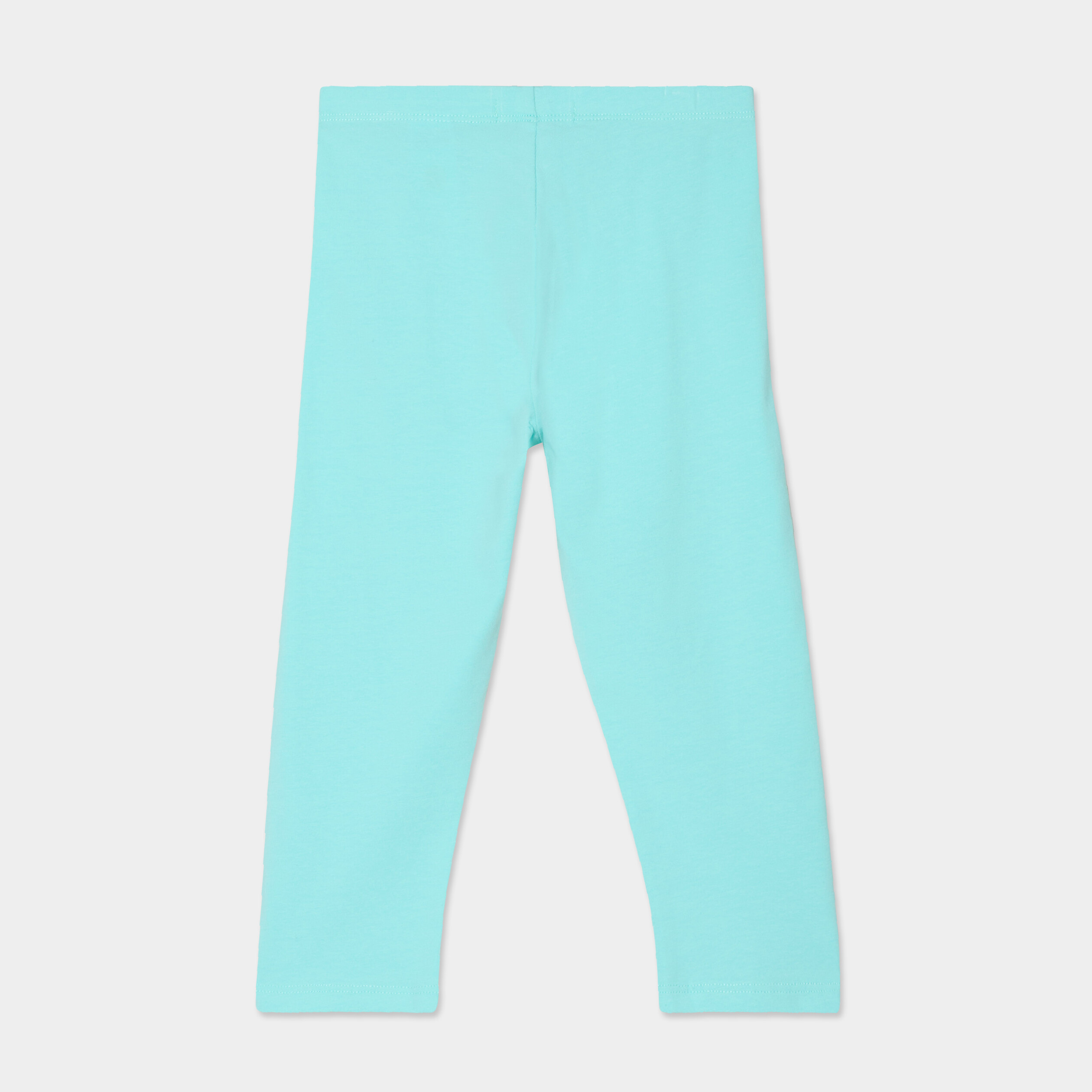 Legging corsaire taille &eacute;lastiqu&eacute;e bleu turquoise fille