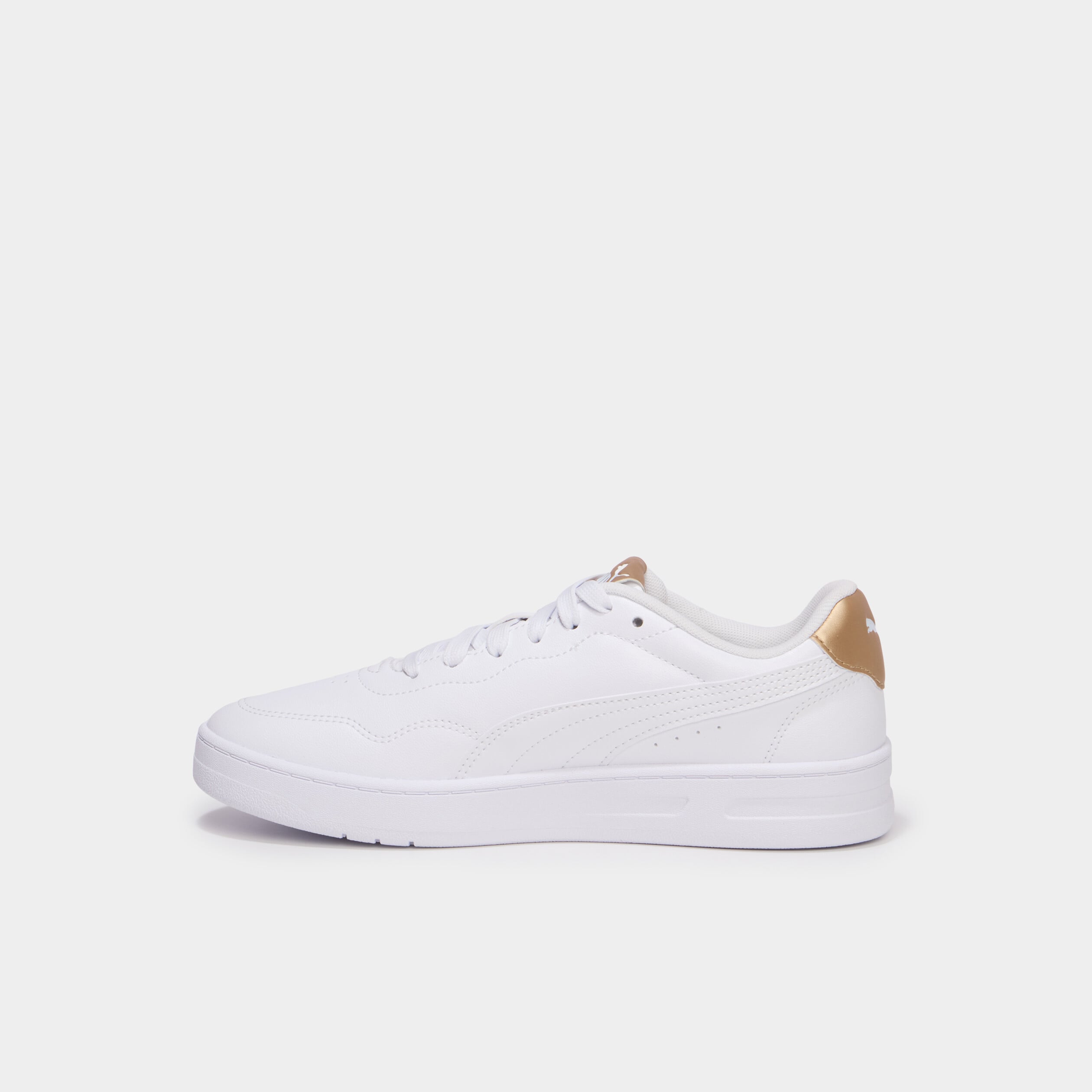 Baskets &agrave; lacets Puma COURT LALLY jaune or femme