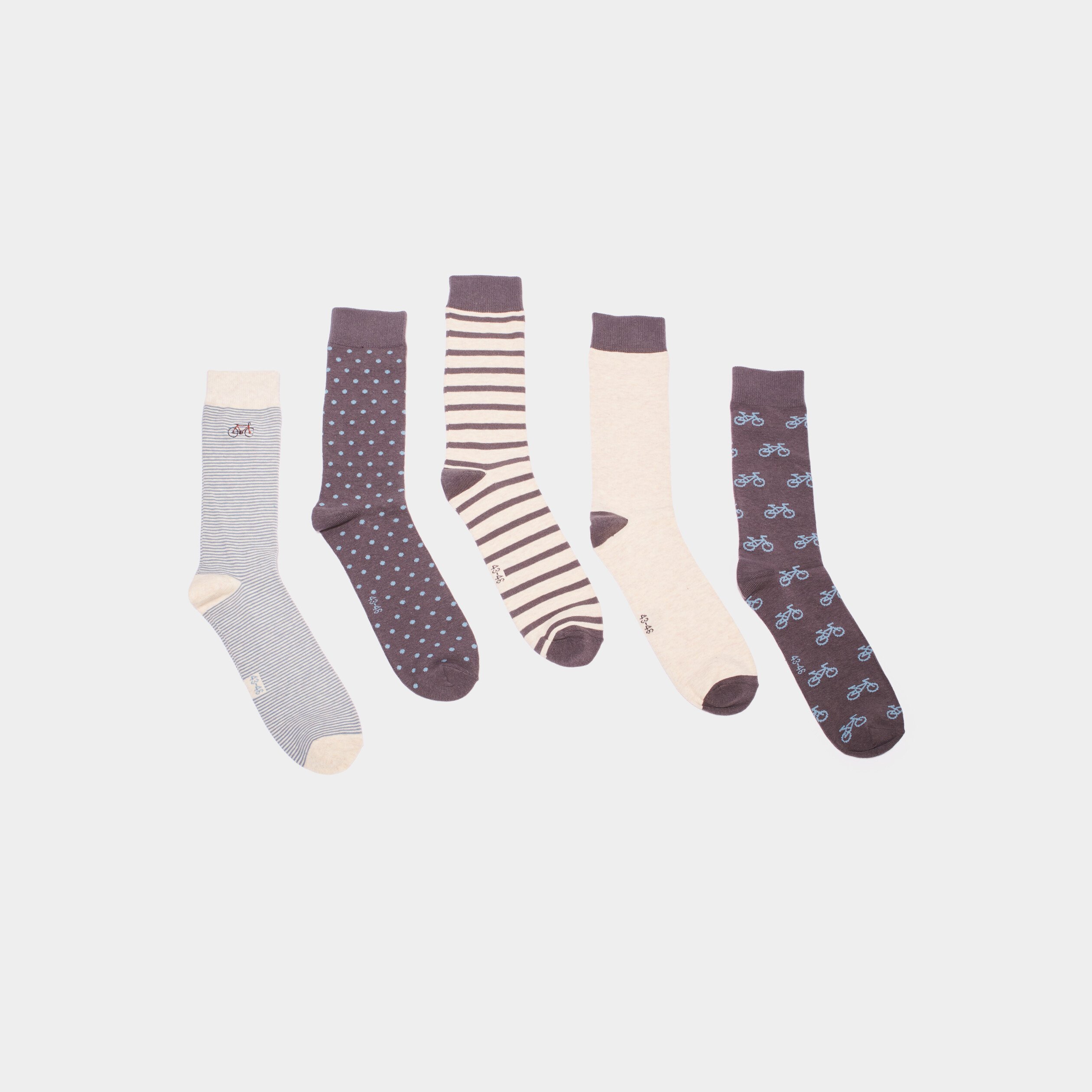 lot 5 paires chaussettes coton multicolore homme Lot 5 paires chaussettes coton multicolore homme