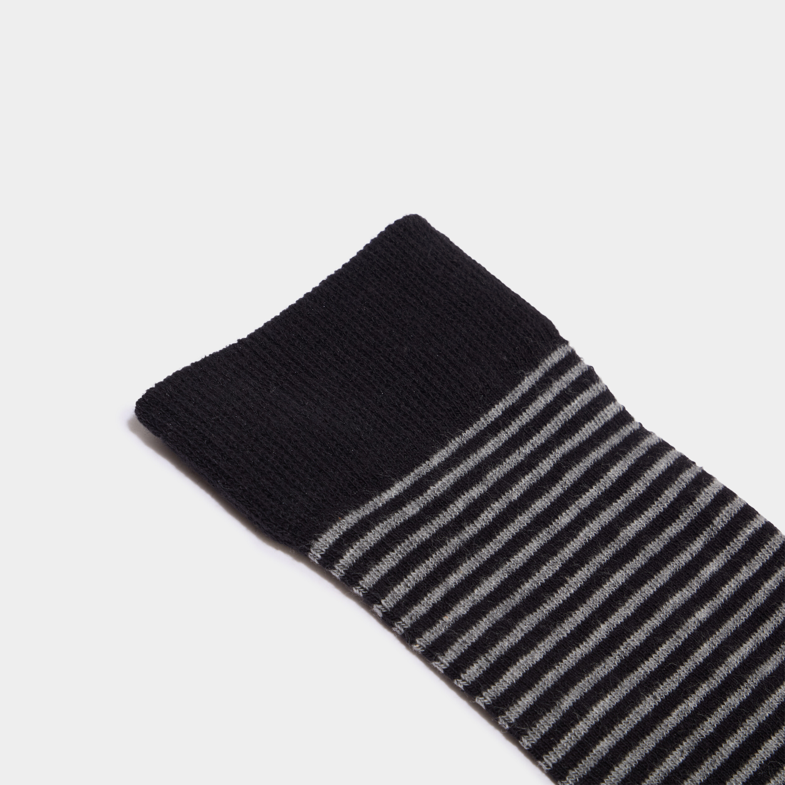 Lot 5 paires chaussettes m&eacute;lange coton noir homme