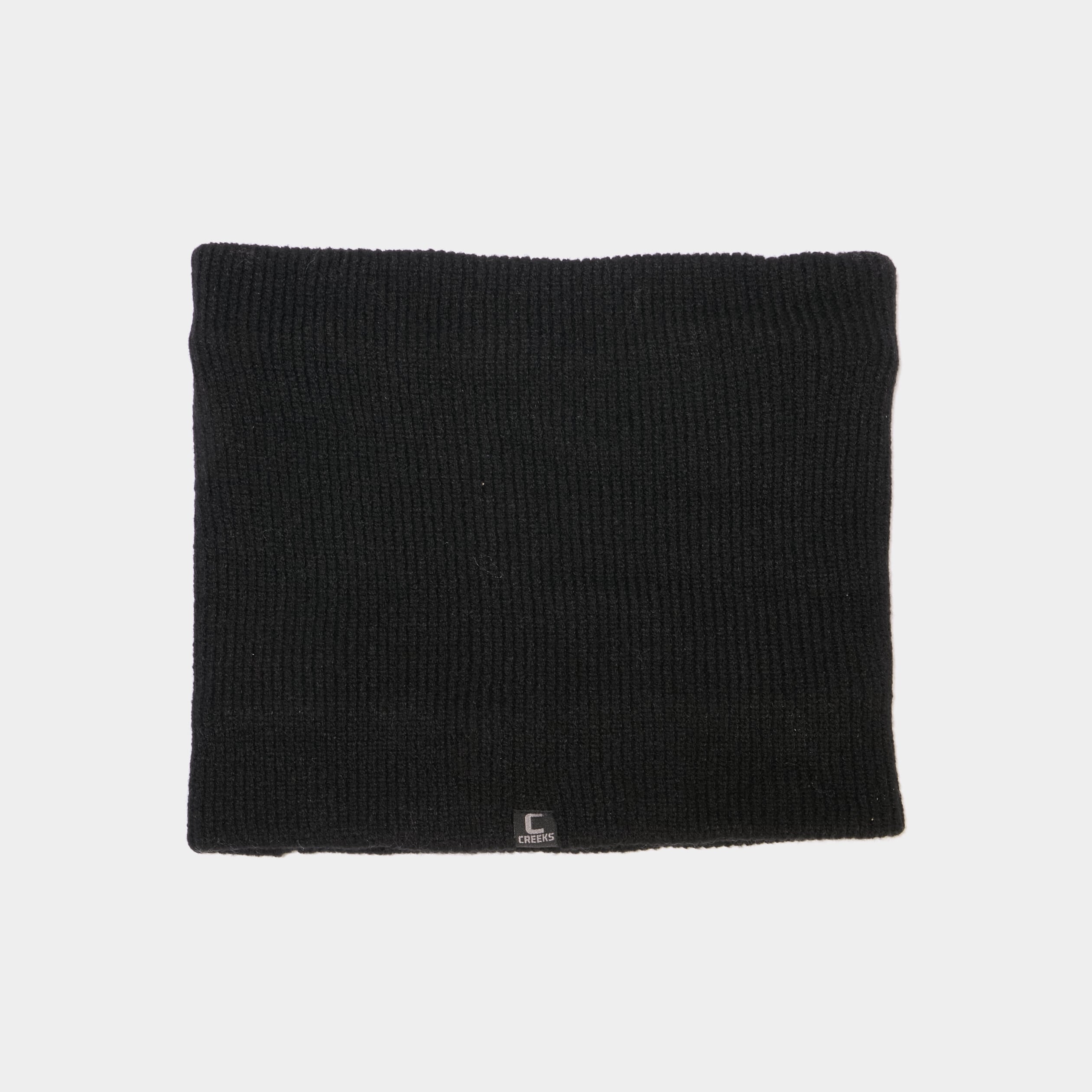 Tour de cou tricot&eacute; doubl&eacute; noir homme