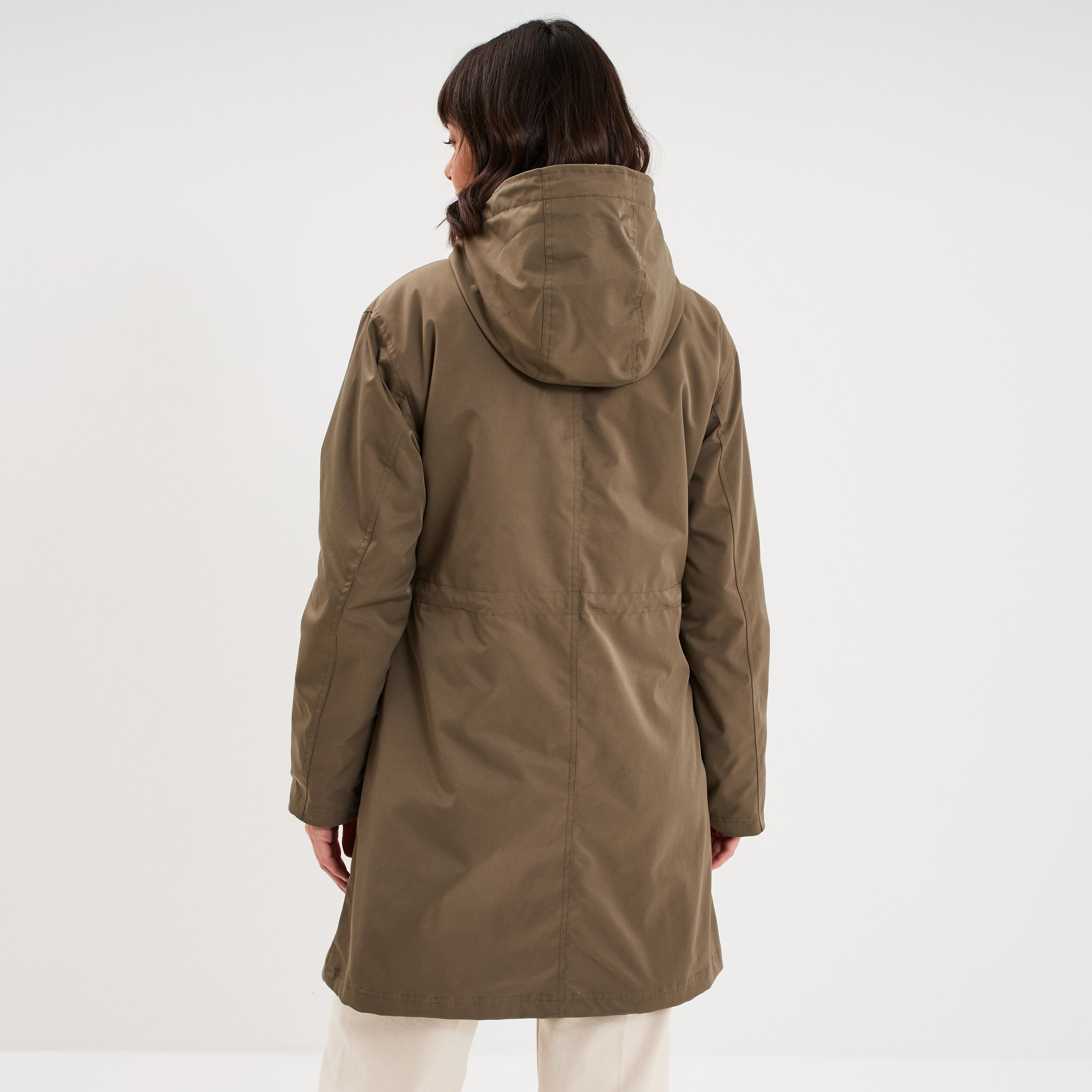 Parka 3-en-1 avec capuche amovible marron fonc&eacute; femme