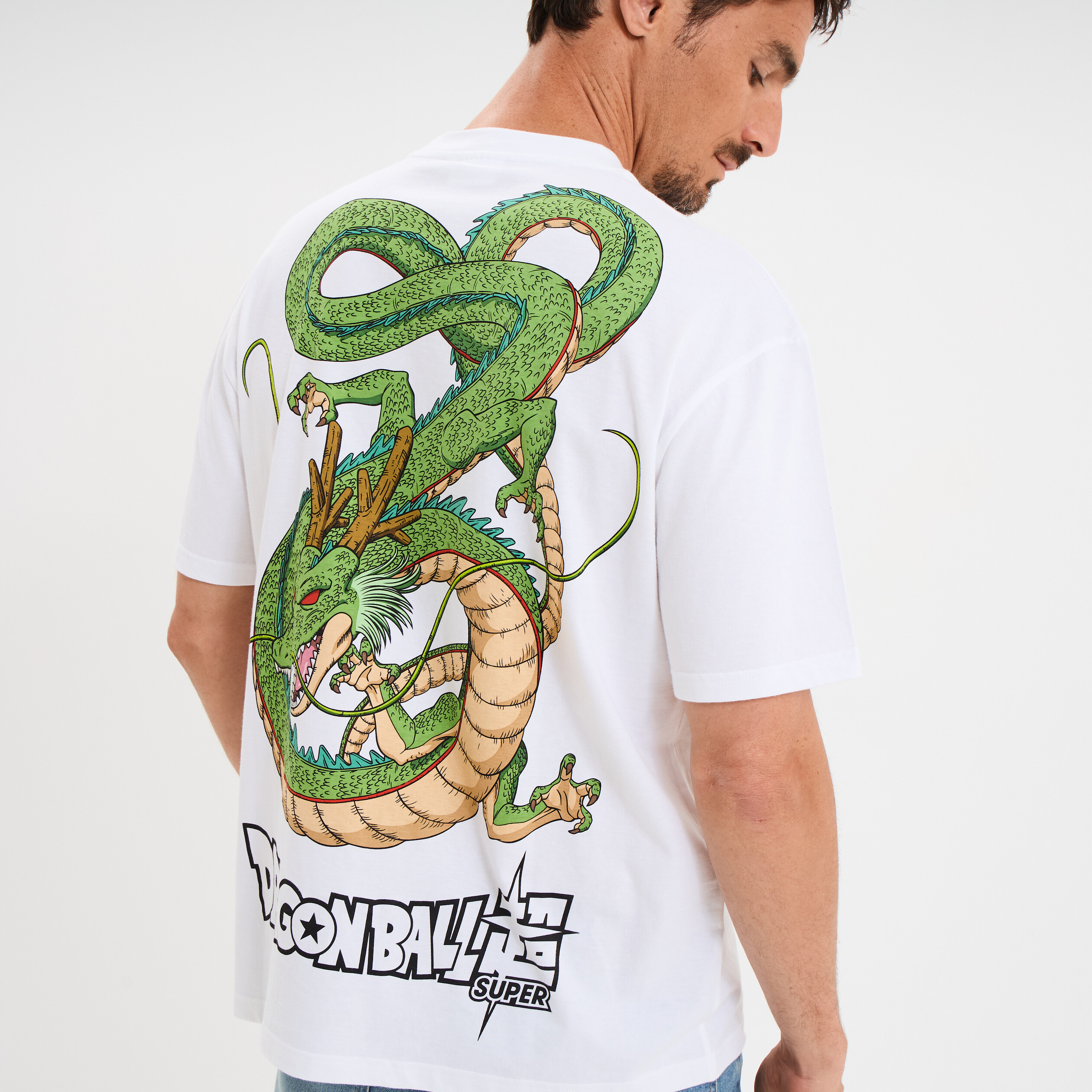 t shirt manches courtes dragon ball z blanc homme T-shirt manches courtes Dragon Ball Z blanc homme