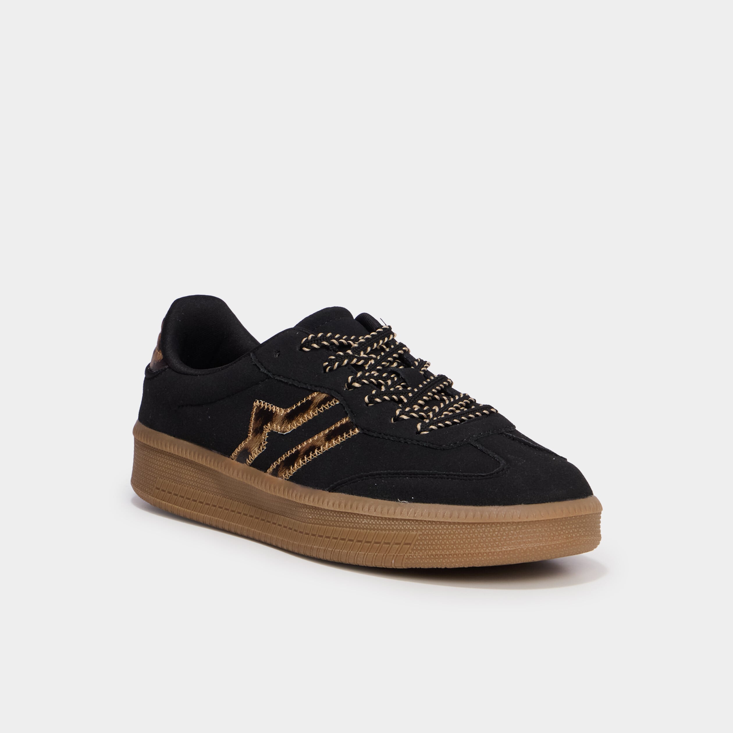Baskets &agrave; lacets noir femme