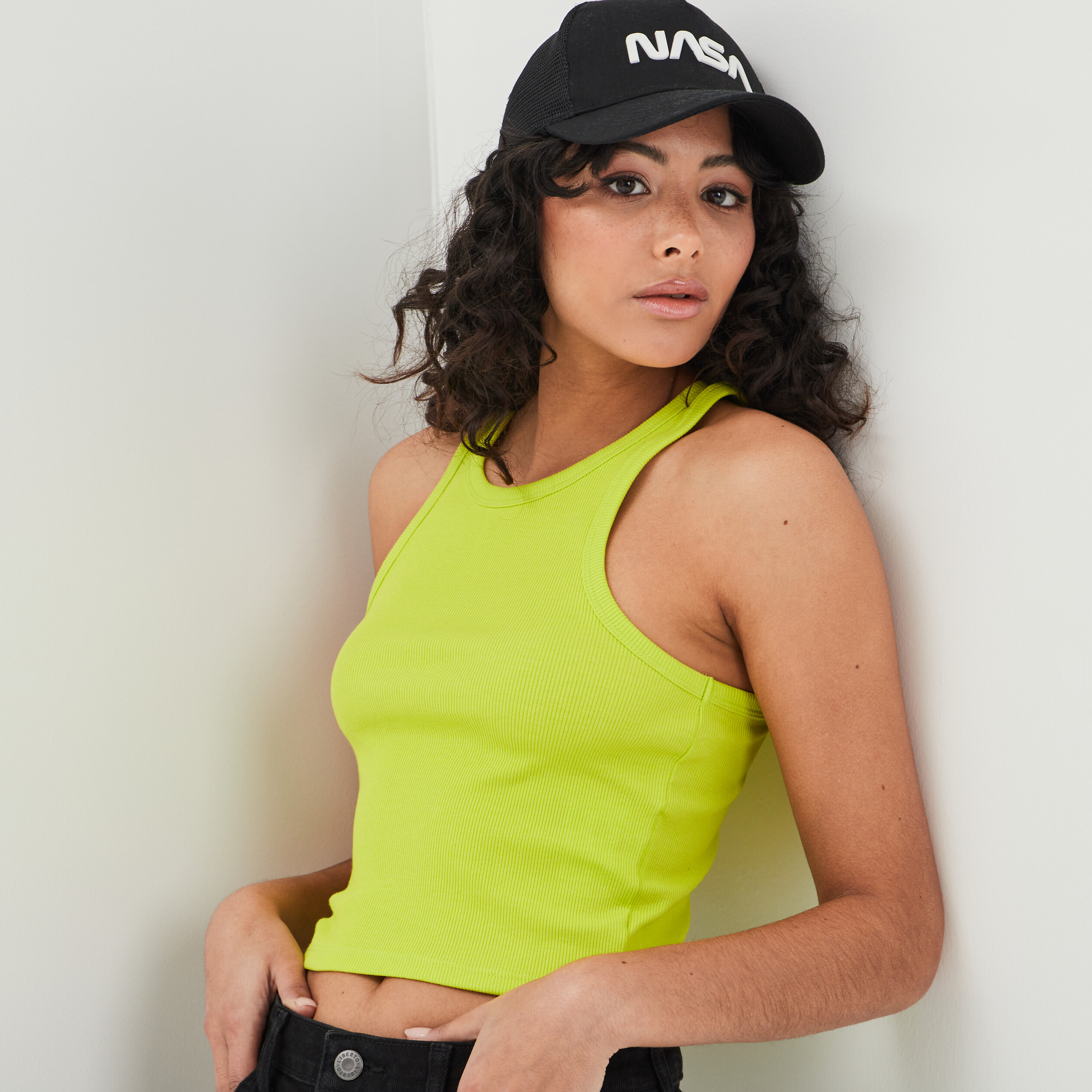 Debardeur jaune fluo femme clearance