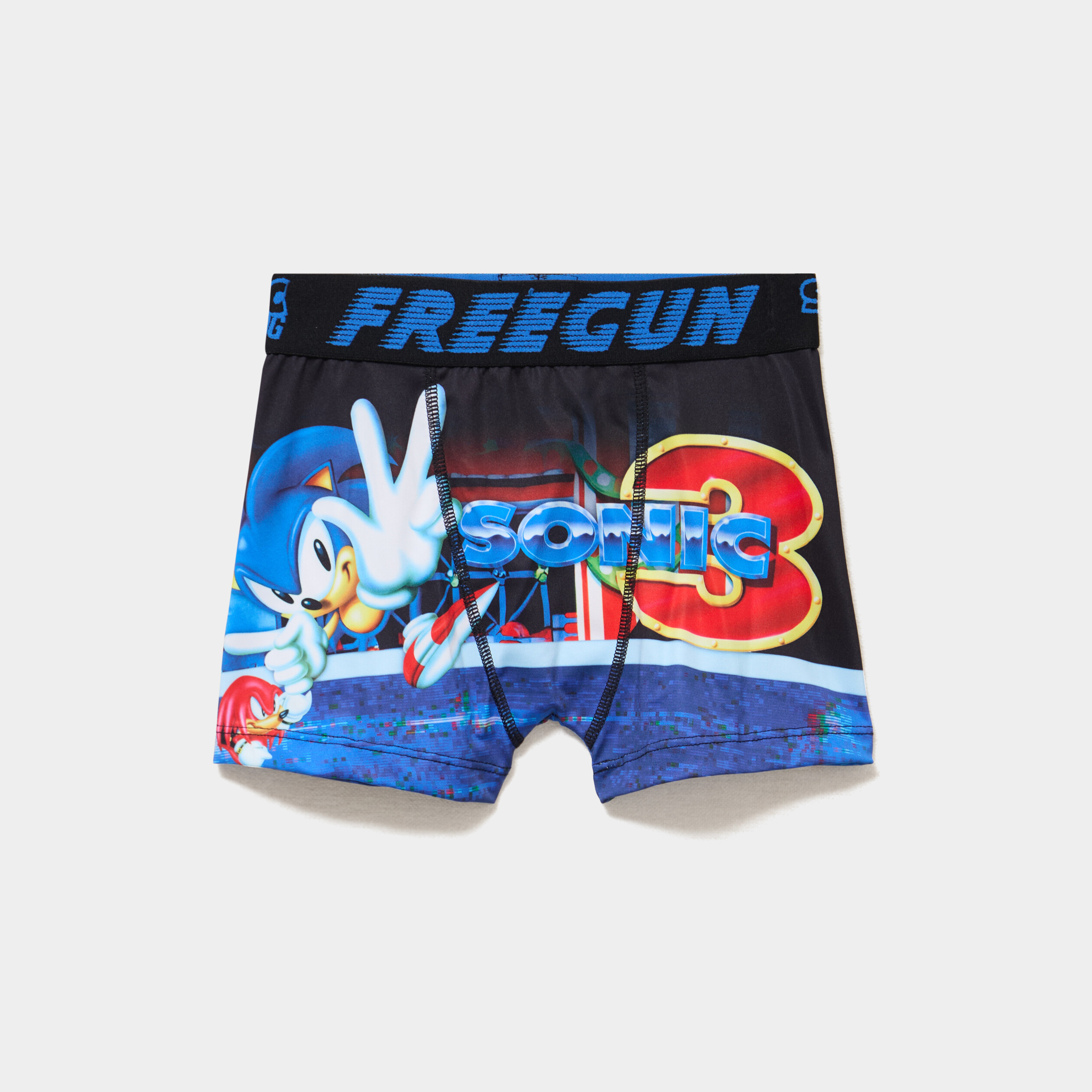 Boxer Sonic bleu gar&ccedil;on