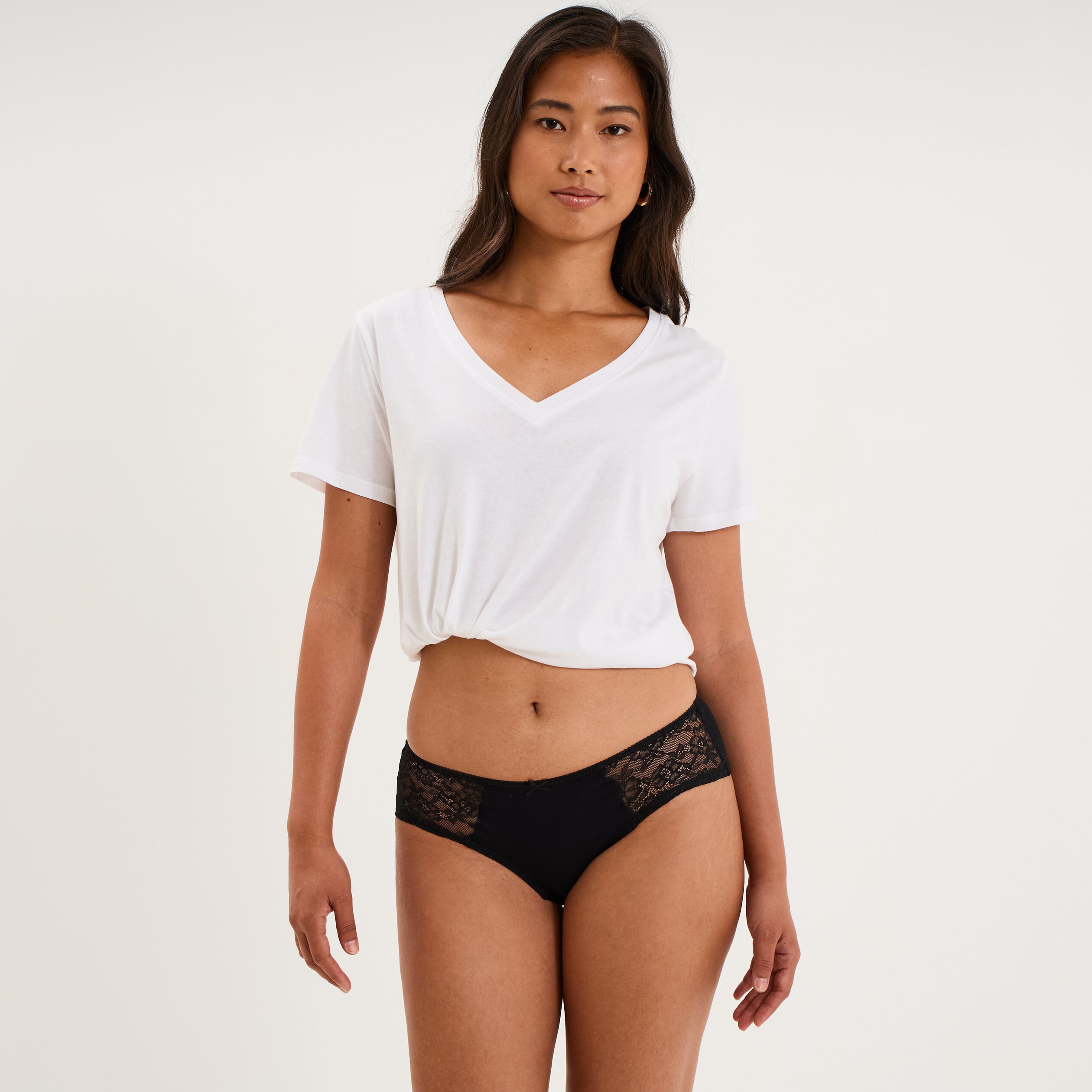 Shorty coton majoritaire noir femme