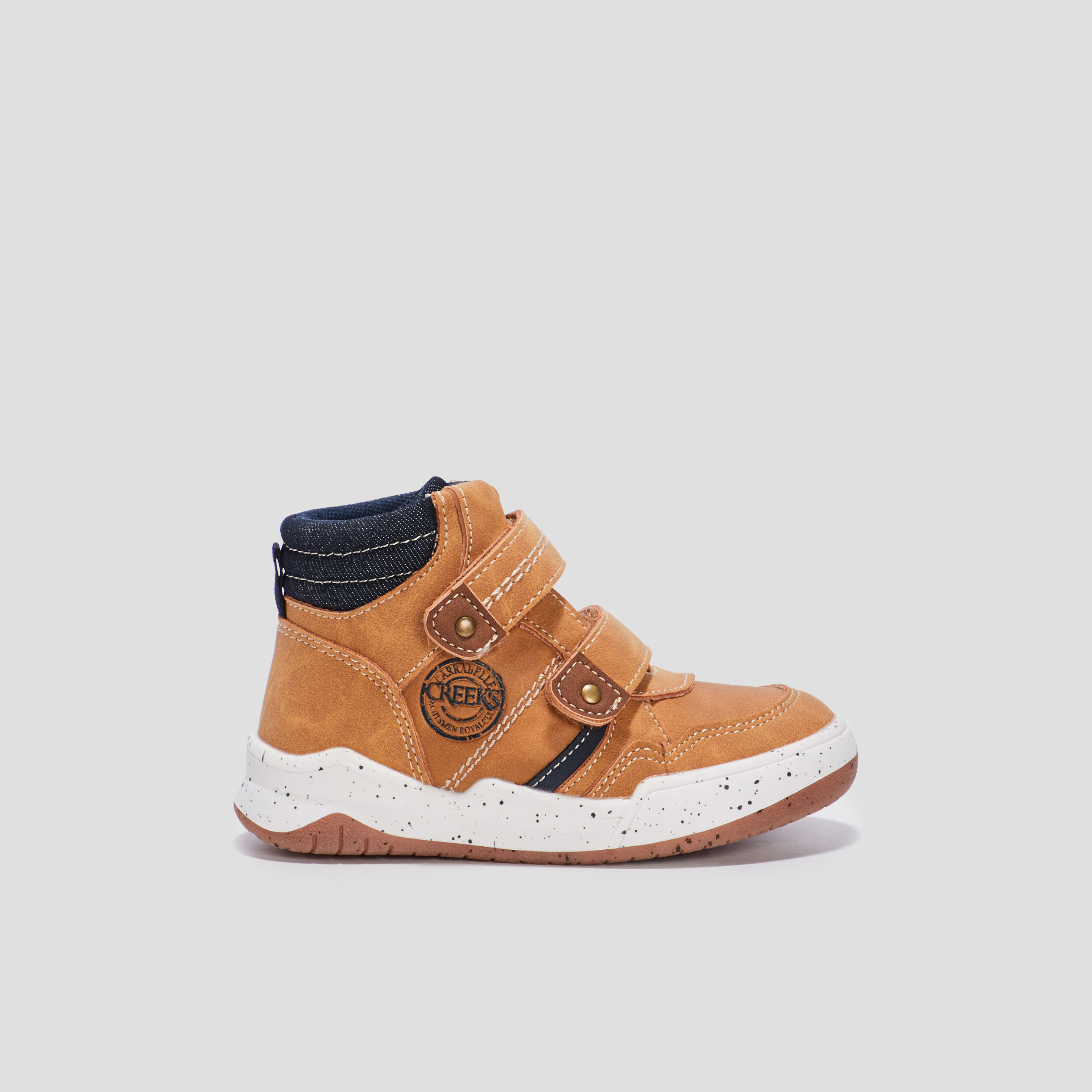 baskets montantes a scratchs creeks camel garcon Baskets montantes à scratchs Creeks camel garçon