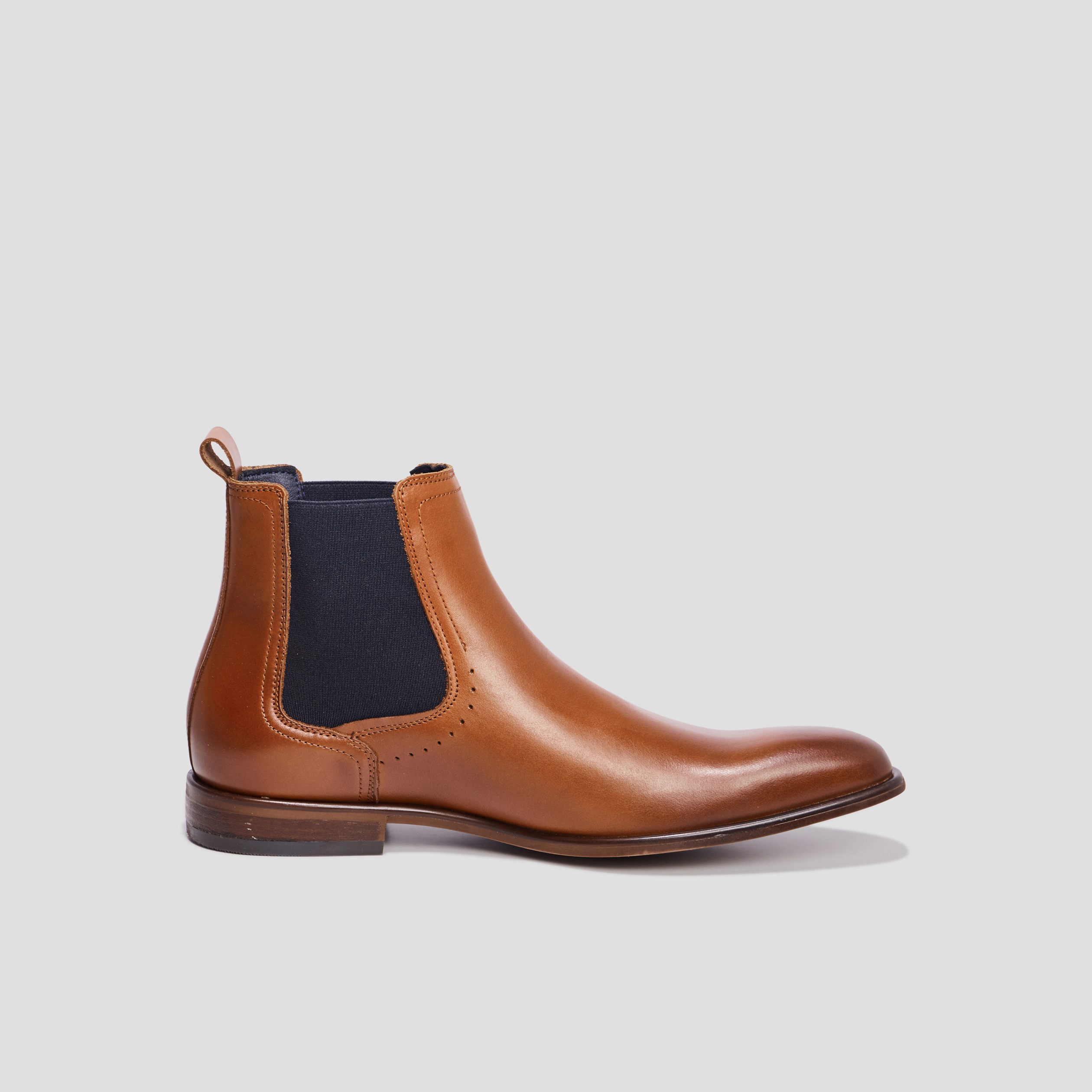 Bottines chelsea Beavy en cuir marron cognac homme