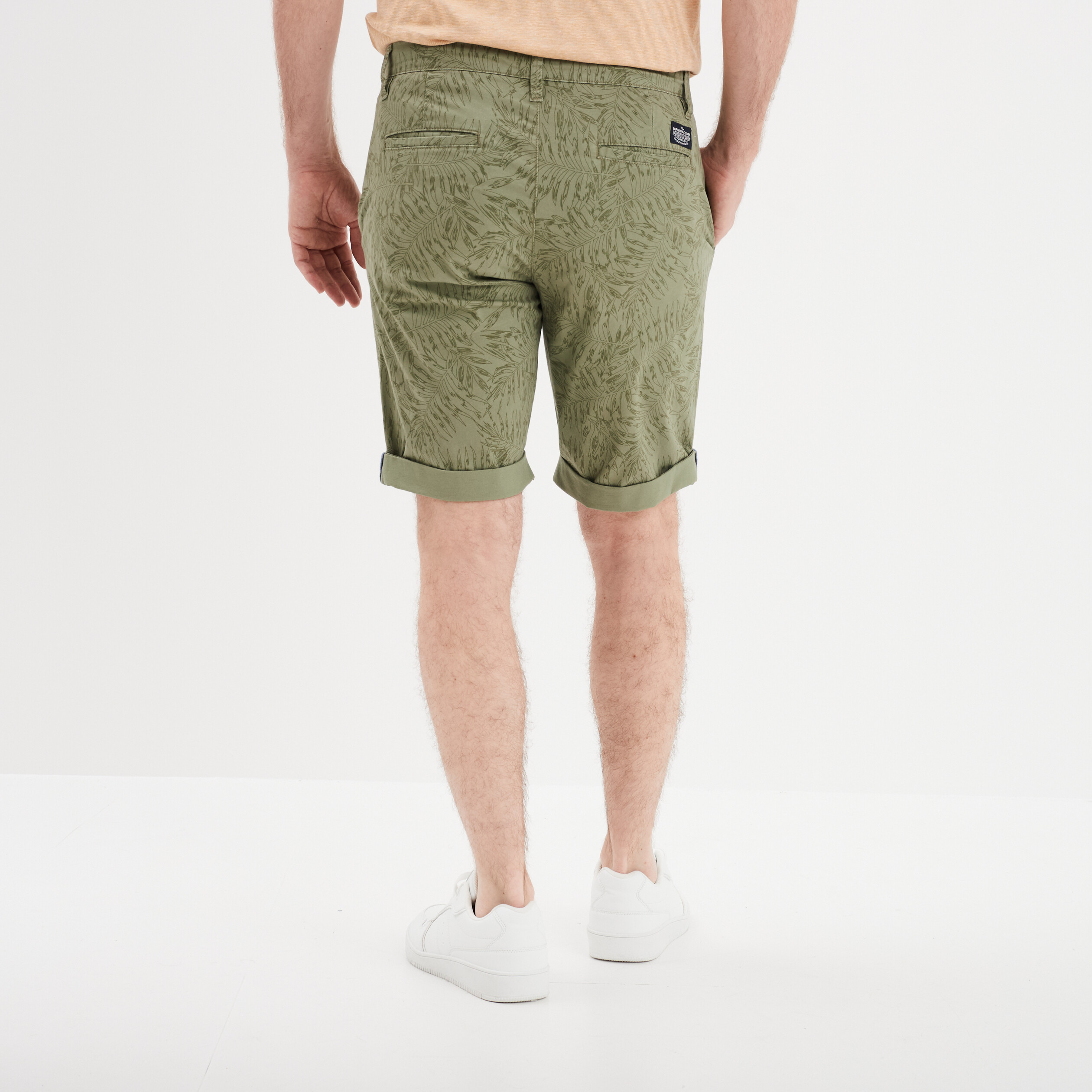 bermuda chino droit creeks vert kaki homme Bermuda chino droit Creeks vert kaki homme