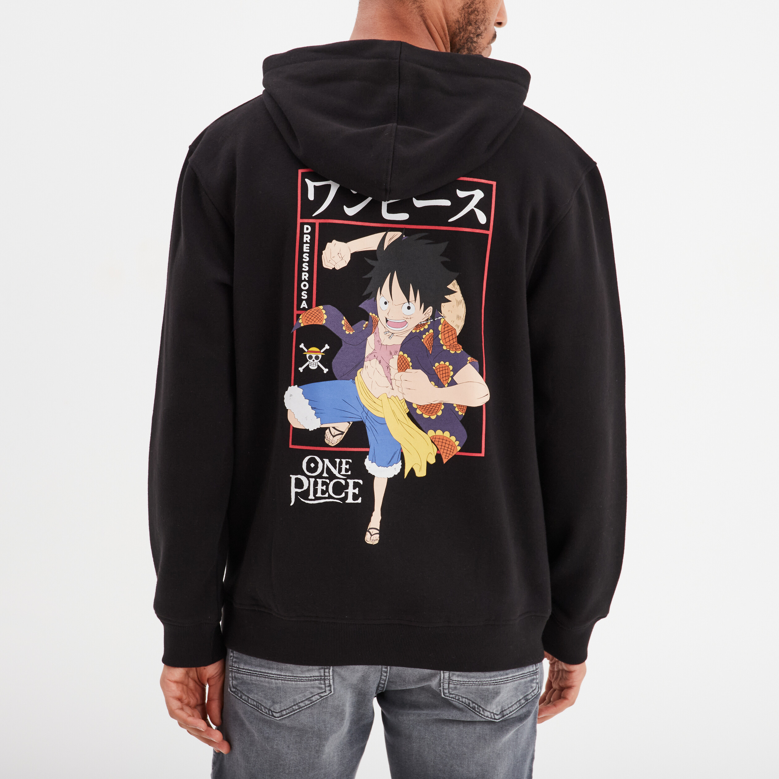 sweat a capuche hoodie one piece noir homme Sweat à capuche hoodie One Piece noir homme