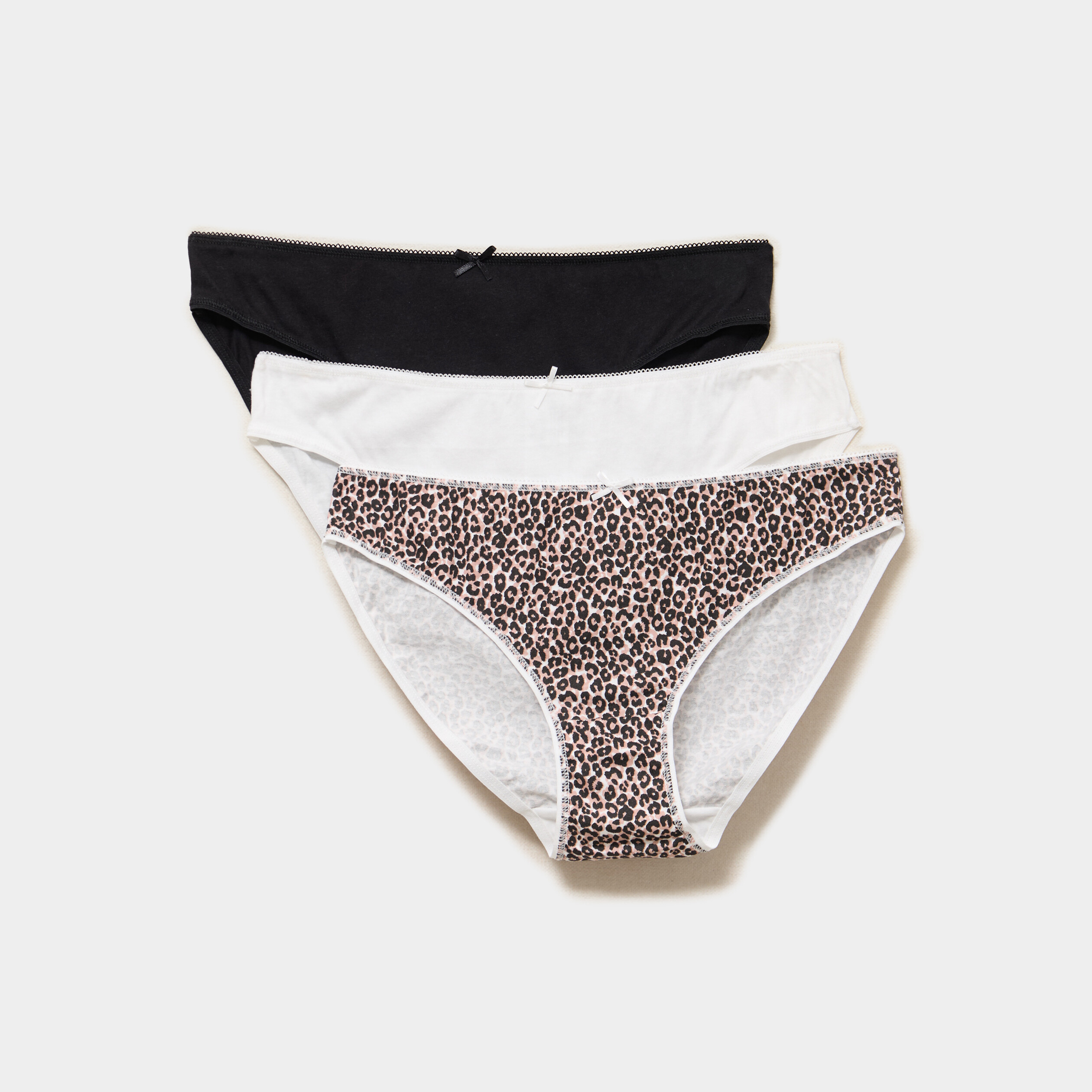 Lot 3 culottes coton noir femme