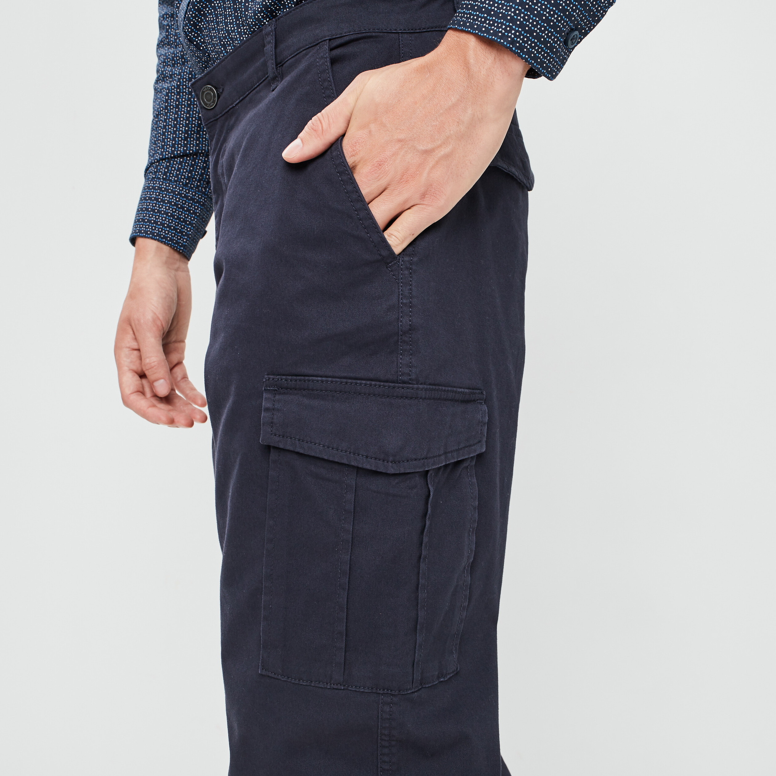 pantalon cargo bleu marine homme Pantalon cargo bleu marine homme