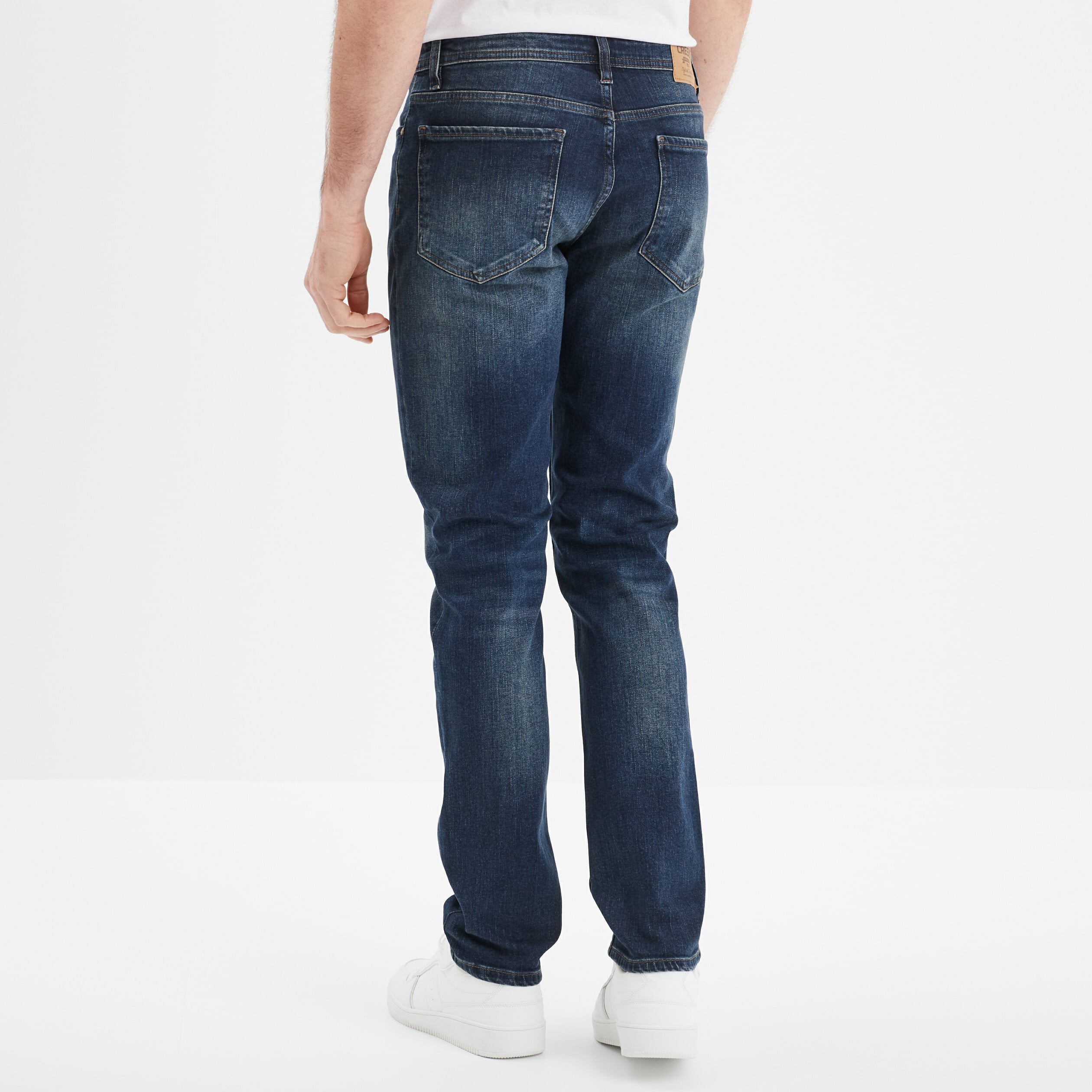 Jeans denim straight 5 poches denim dirty homme