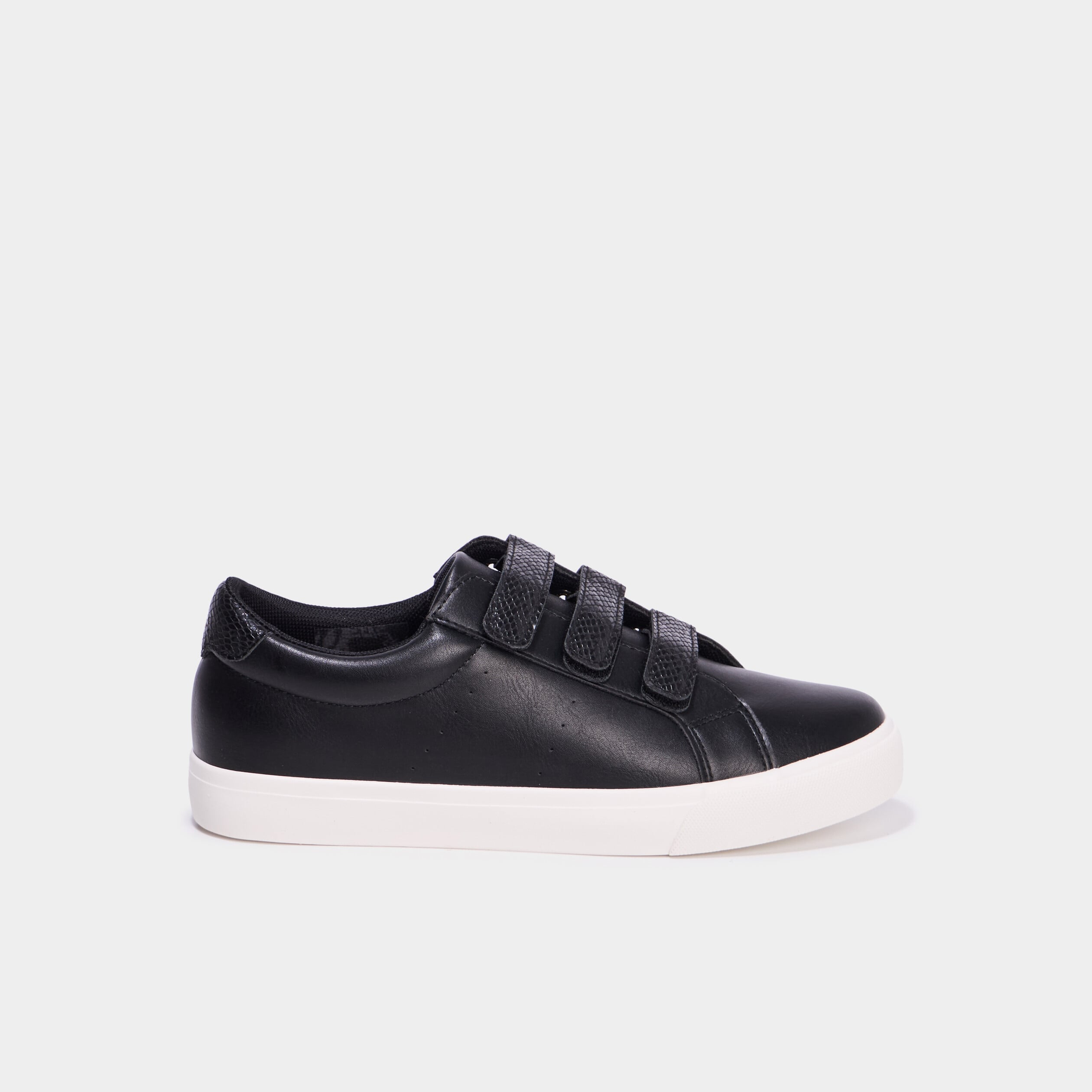 Baskets &agrave; scratchs noir femme