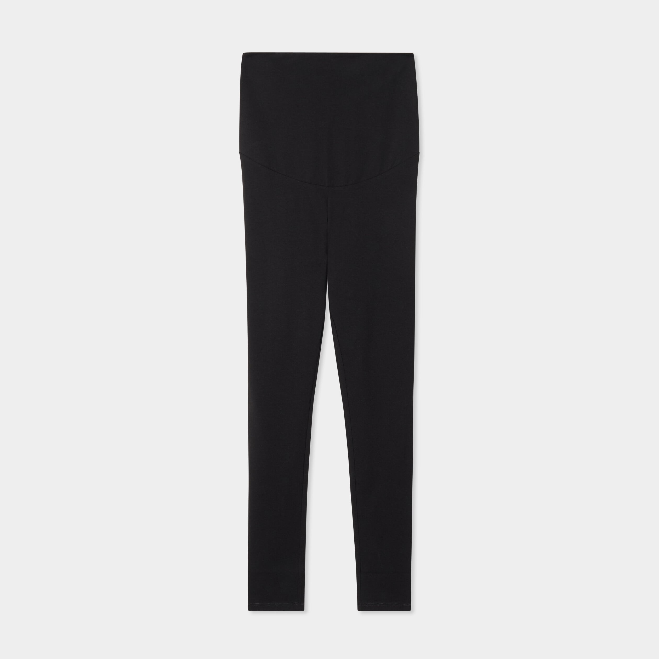 Legging grossesse en coton noir femme maternit&eacute;