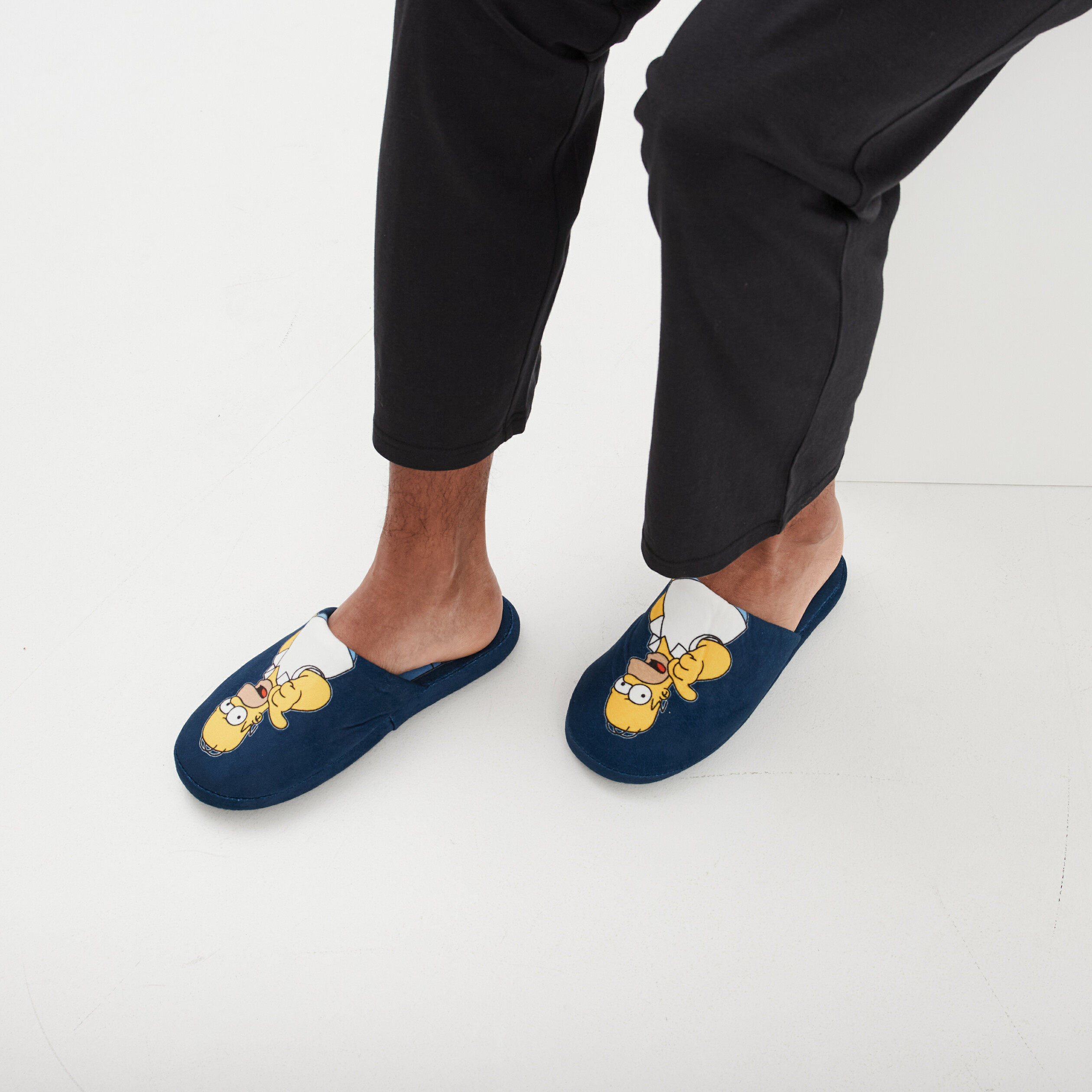 Chaussons mules Les Simpson Homer multicolore homme