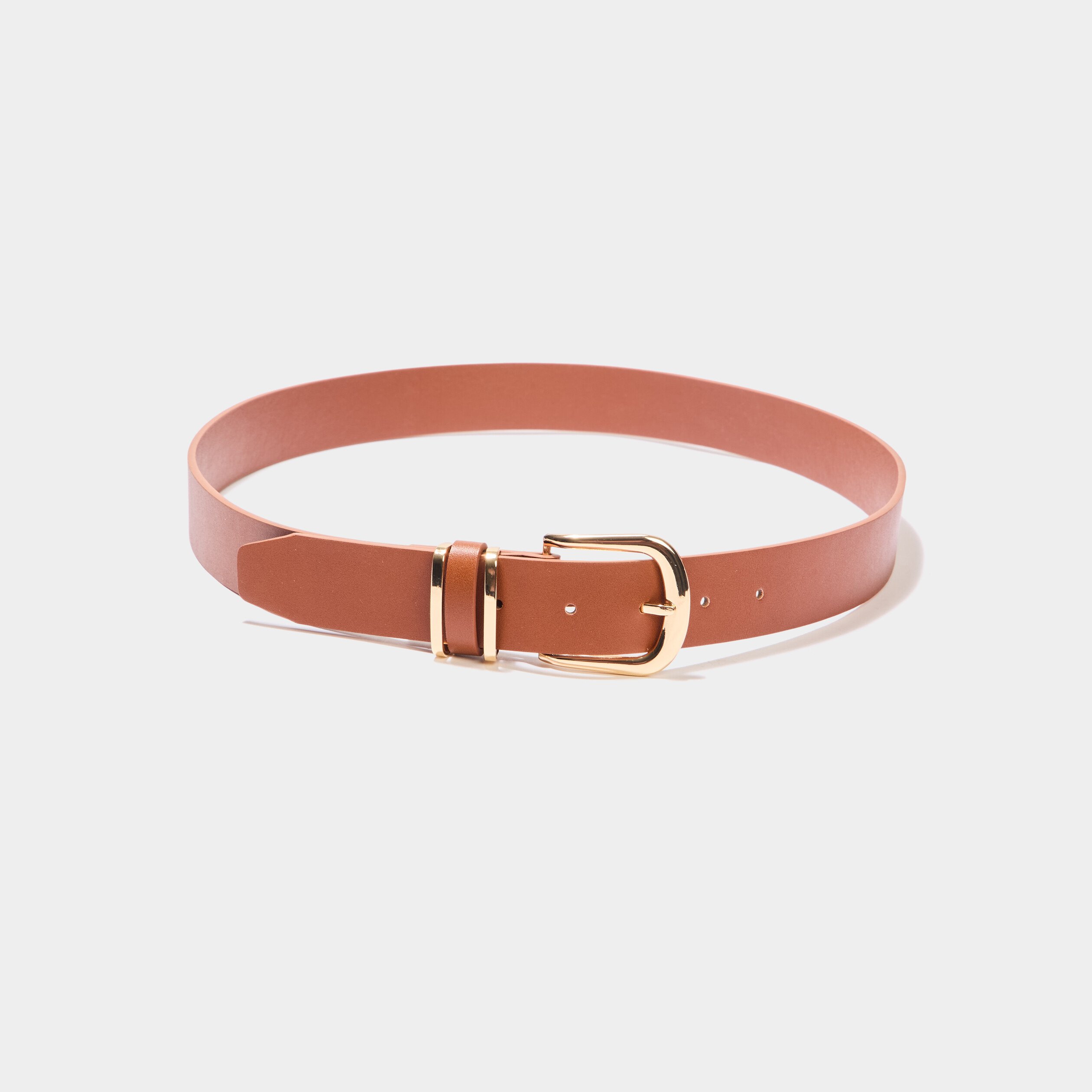 ceinture avec boucle marron cognac femme Ceinture avec boucle marron cognac femme