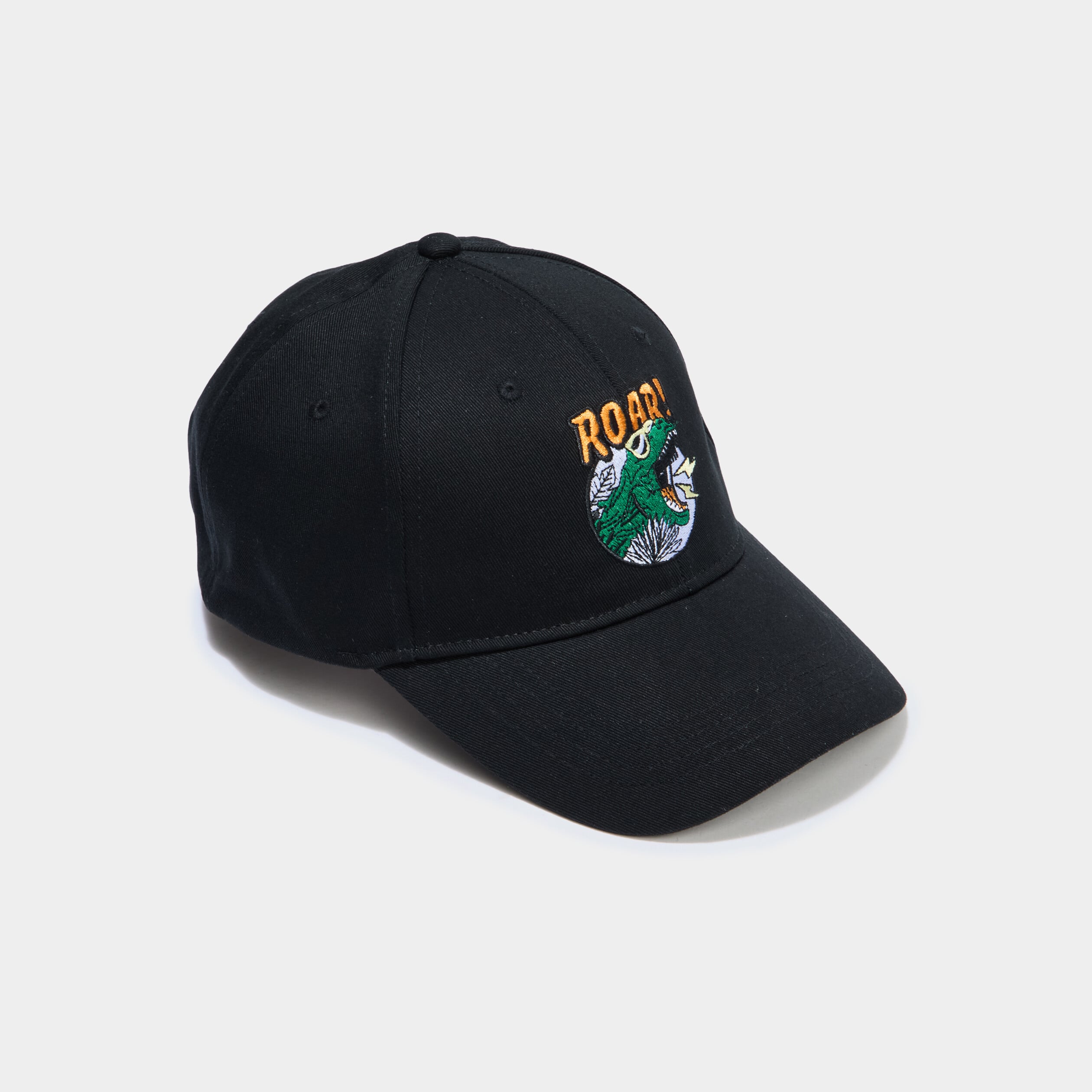 Casquette brod&eacute;e coton noir gar&ccedil;on