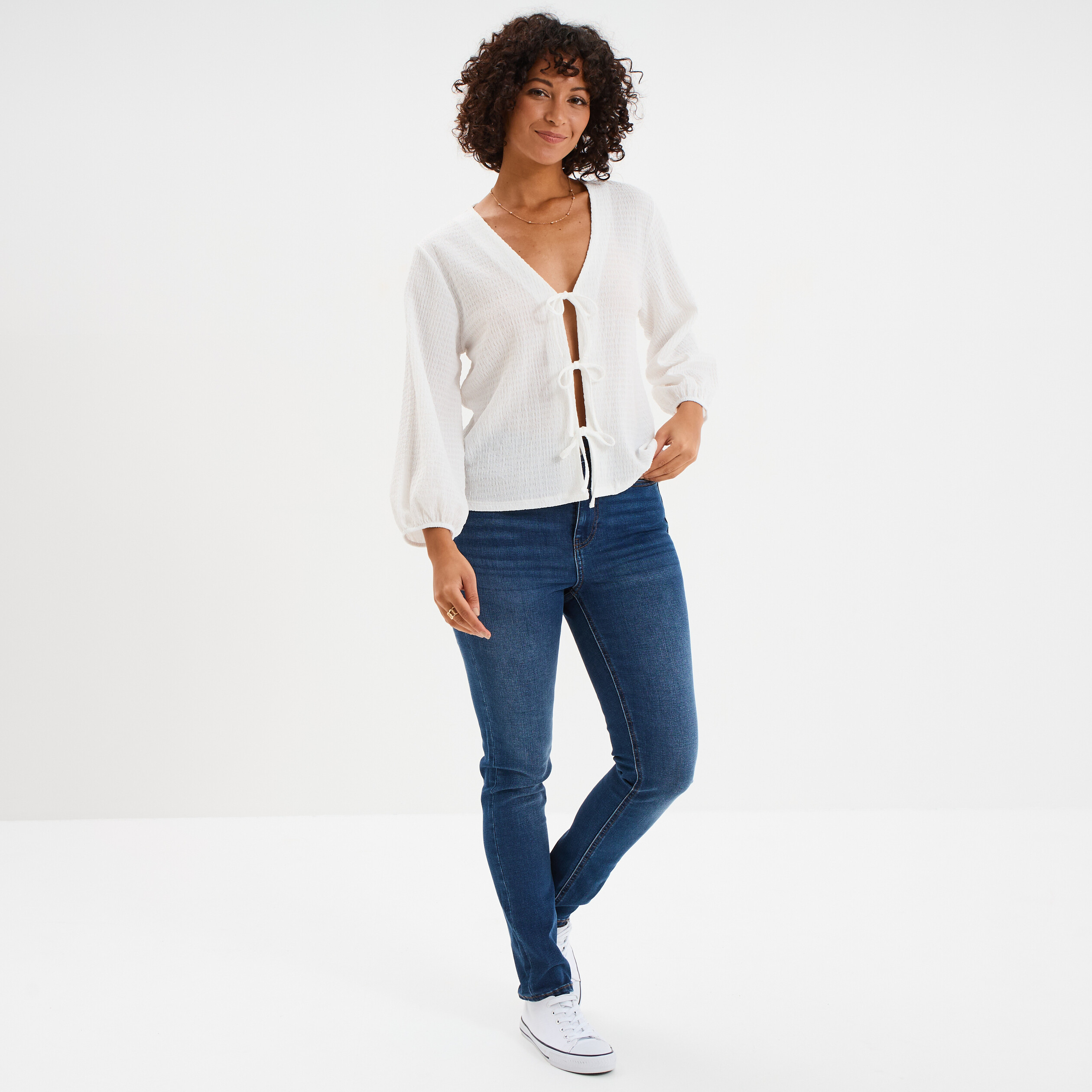 Jean Skinny Taille Haute Tazzio Pour Femme - Stretch Confortable Décontracté