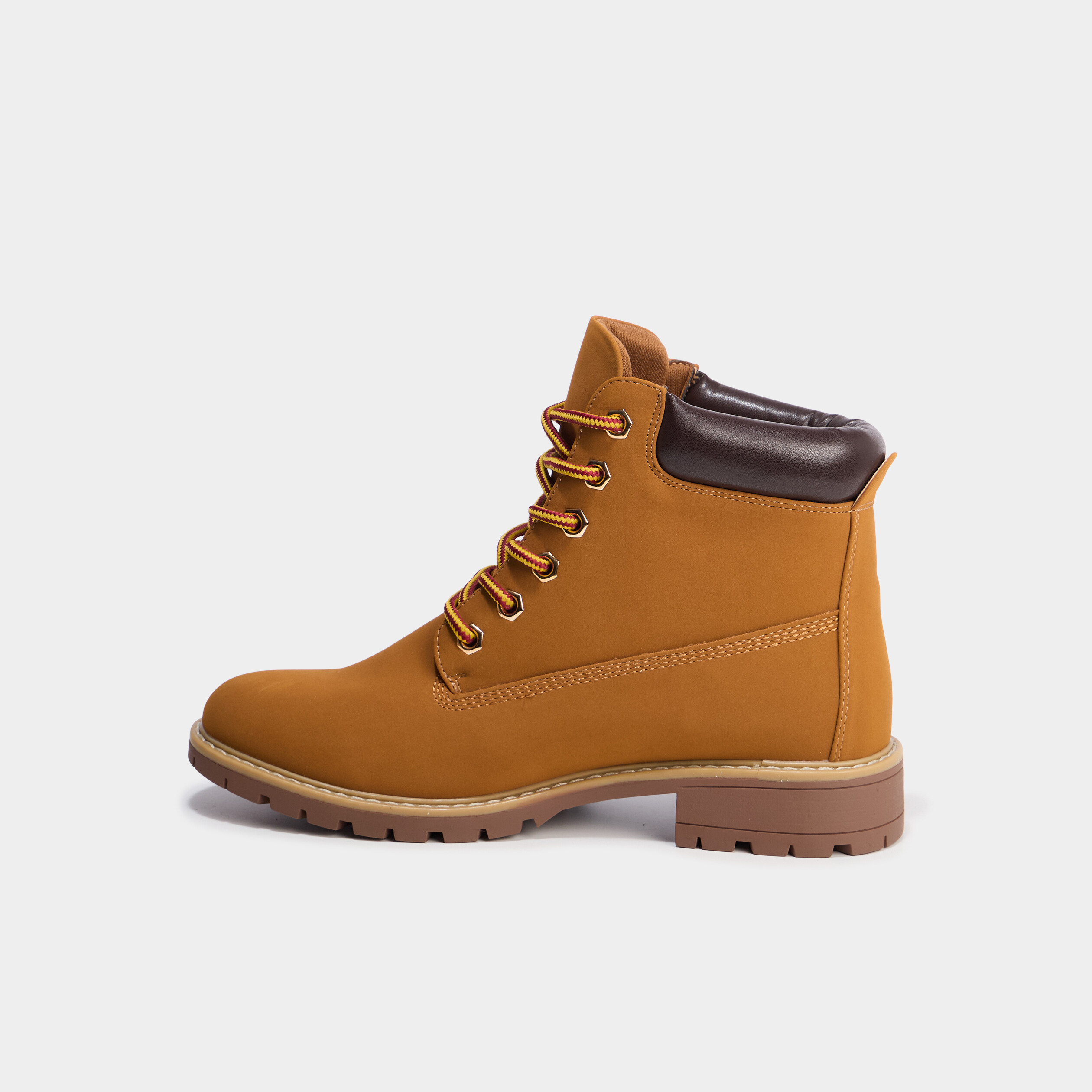 Bottines crantées marron clair femme