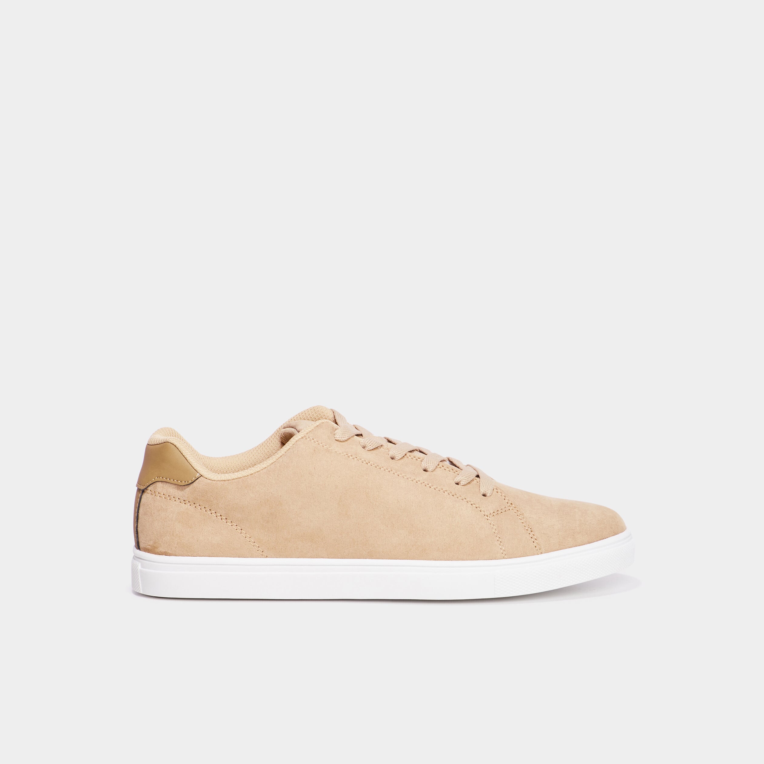 Tennis &agrave; lacets beige homme