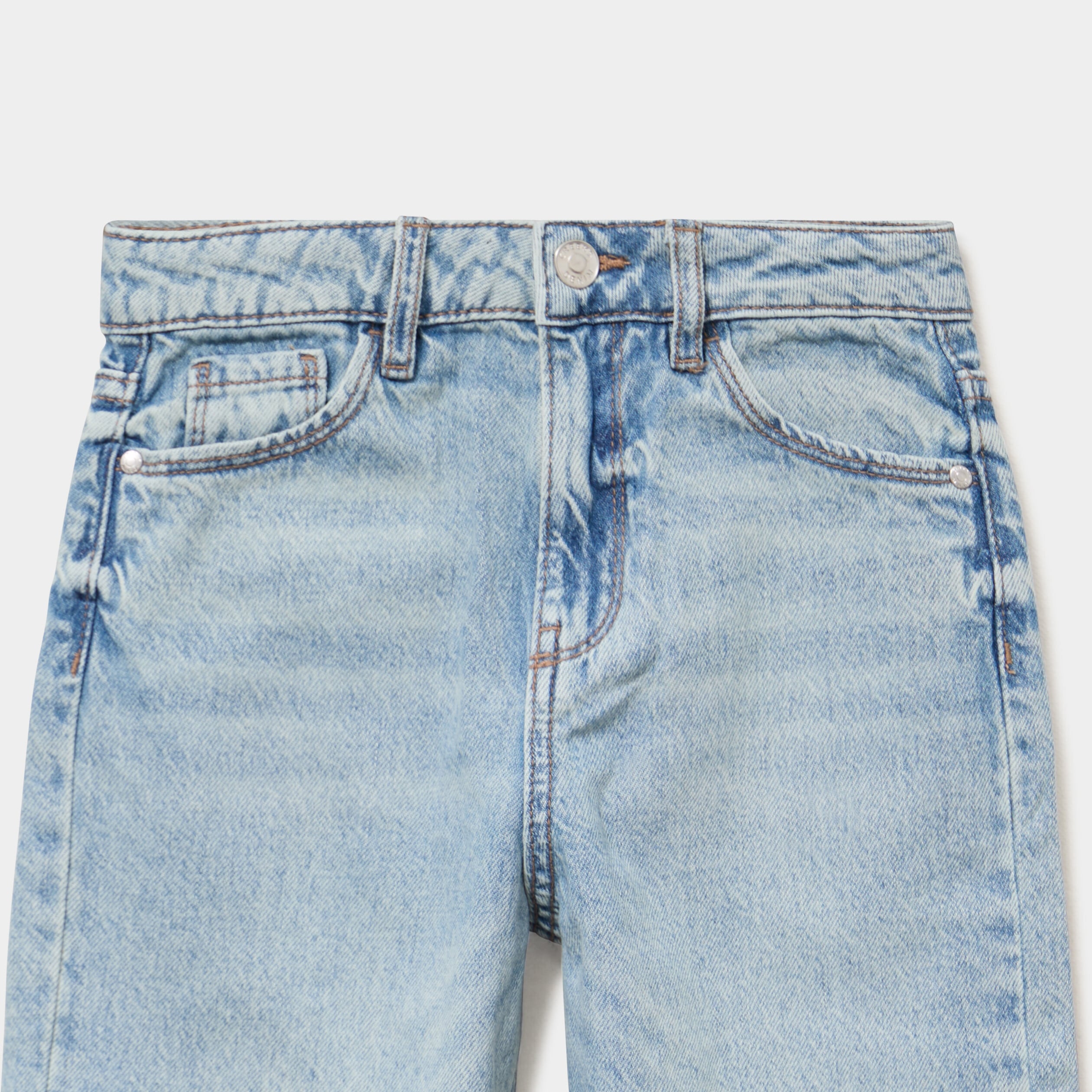Jean regular 5 poches coton denim double stone fille
