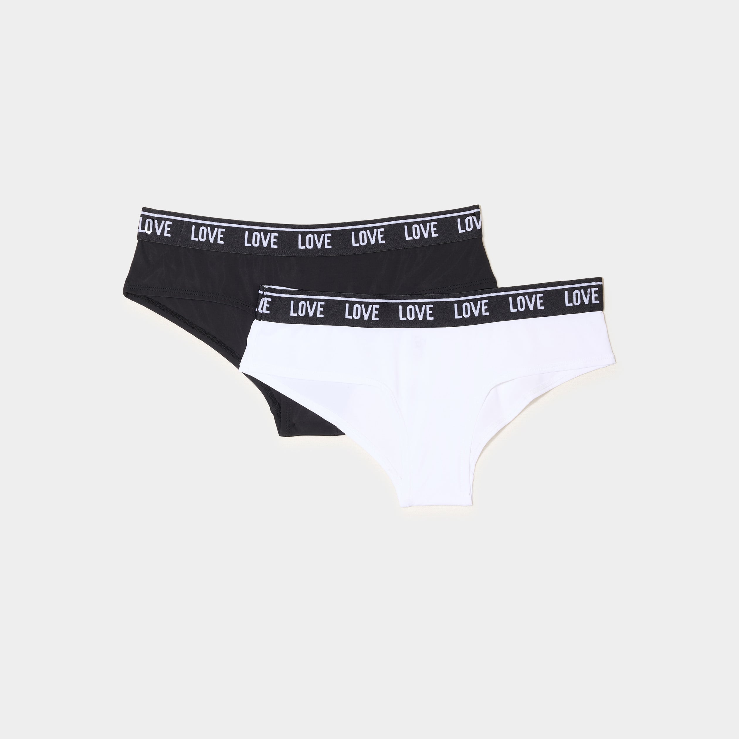 Lot 2 shortys noir femme