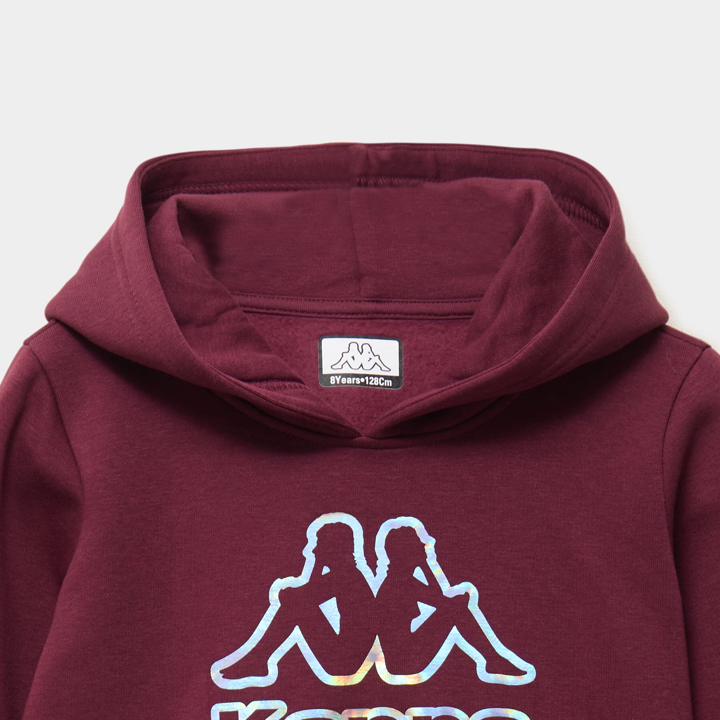 Sweat hoodie 1 poche Kappa bordeaux fille