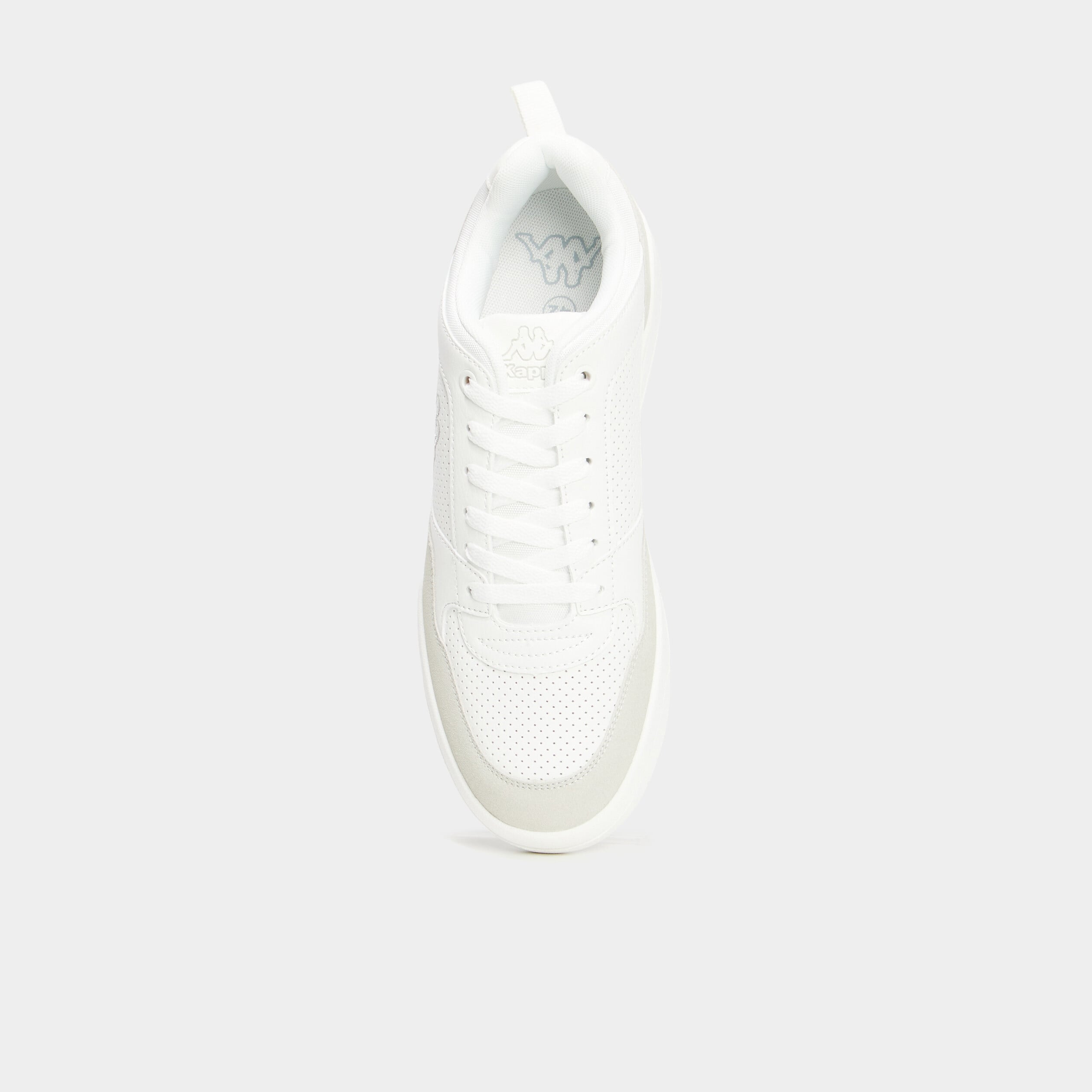 Tennis basses &agrave; lacets Kappa blanc homme
