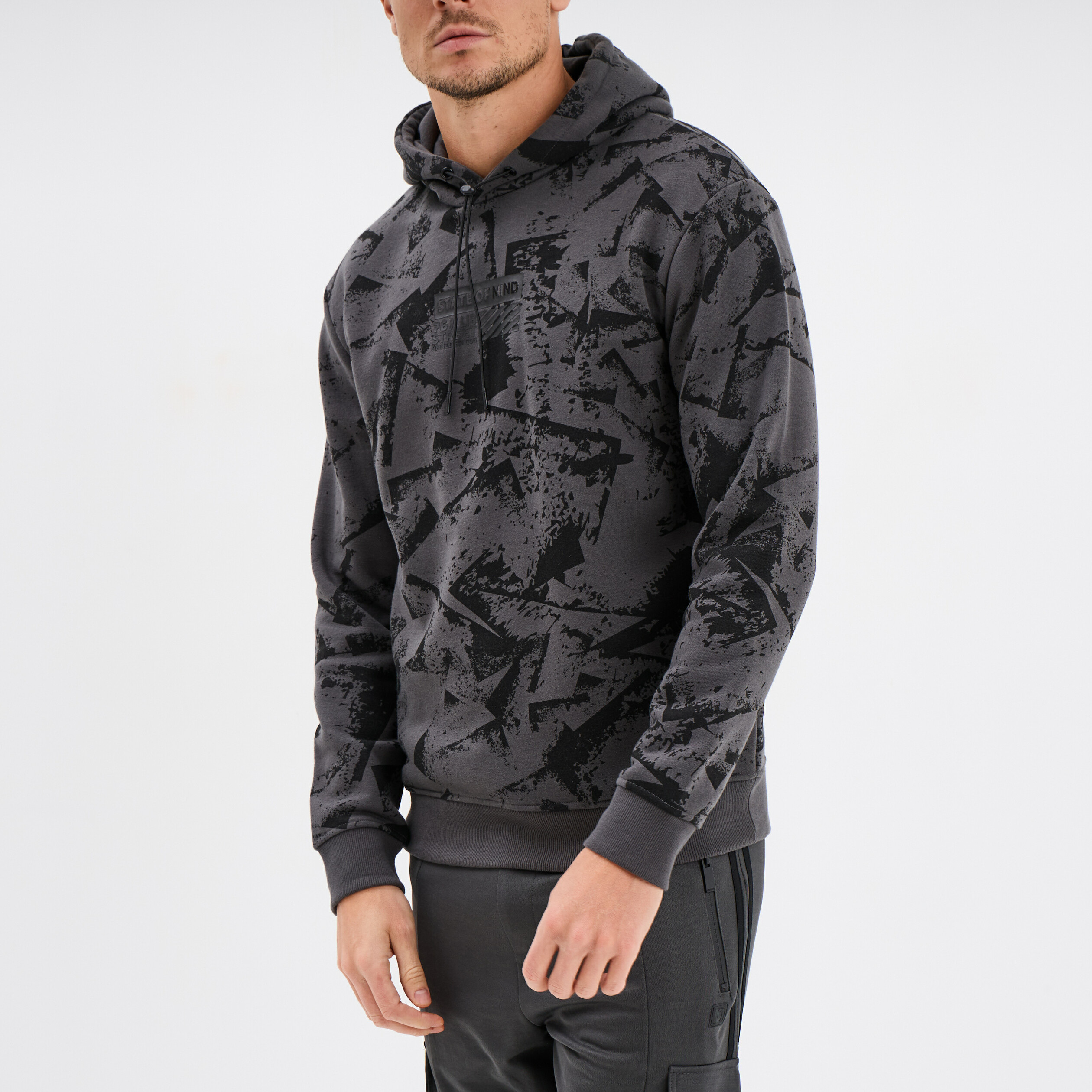 sweat a capuche hoodie liberto gris fonce homme Sweat à capuche hoodie Liberto gris foncé homme