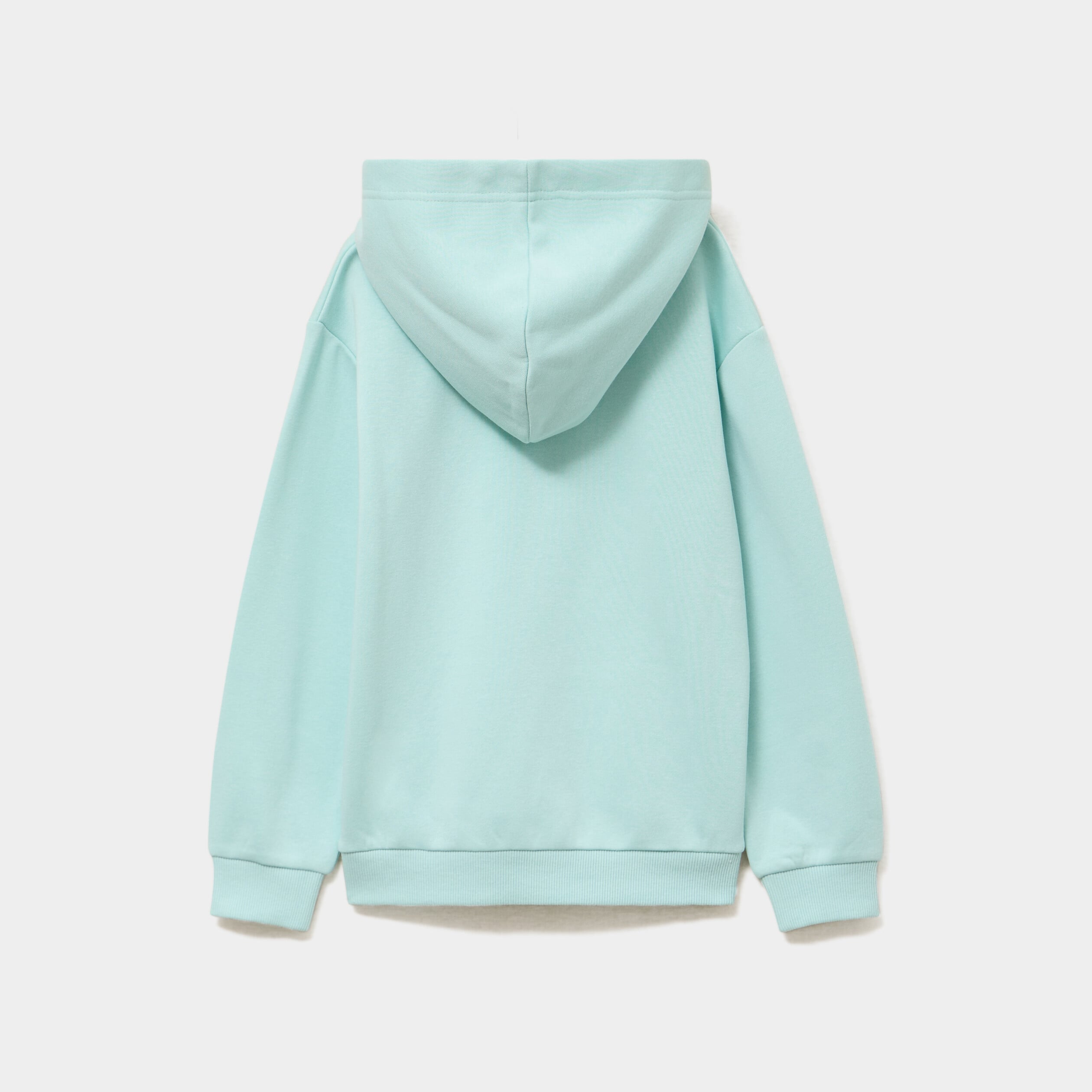 Sweat hoodie 1 poche manches longues vert pastel fille