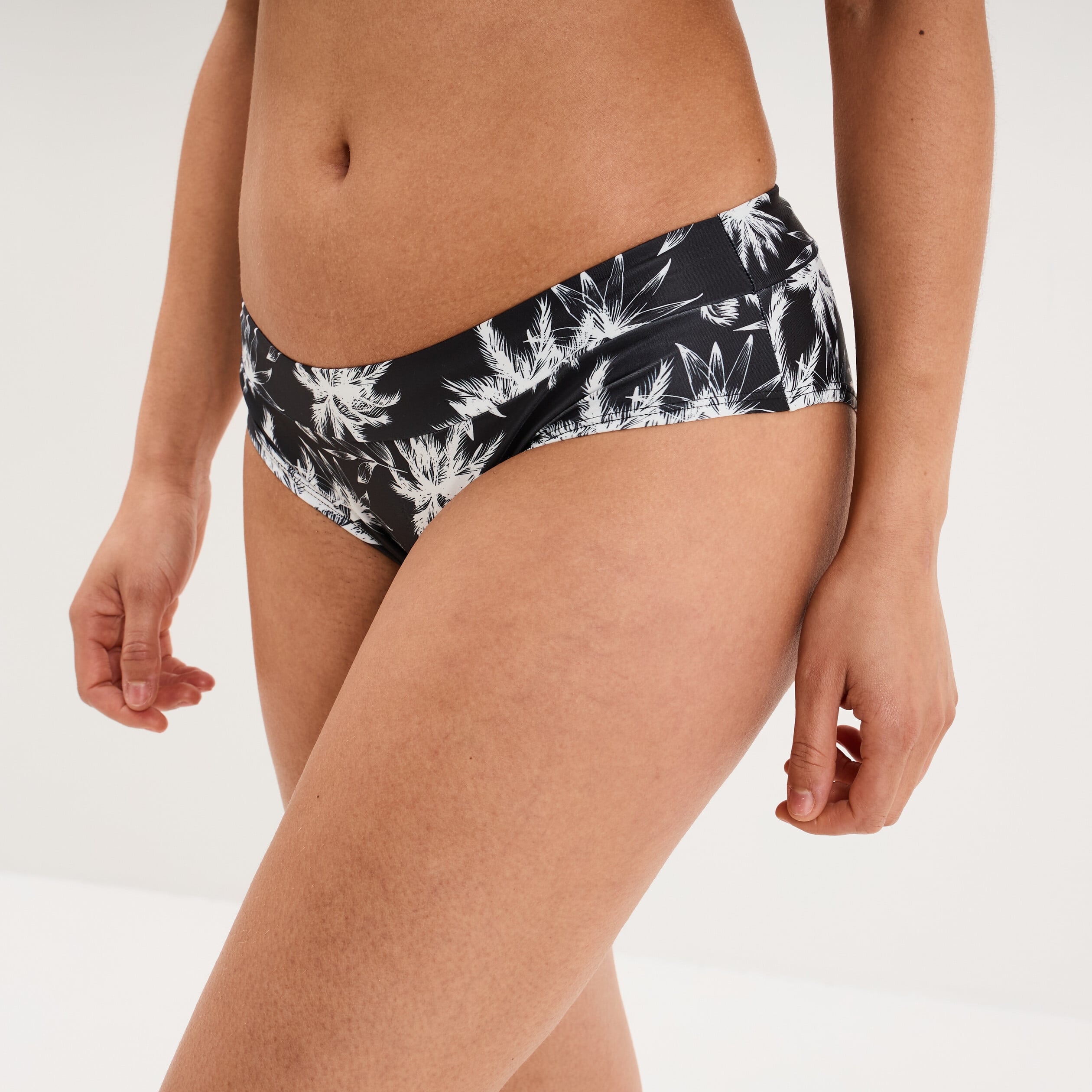 Bas de maillot de bain shorty ecru femme