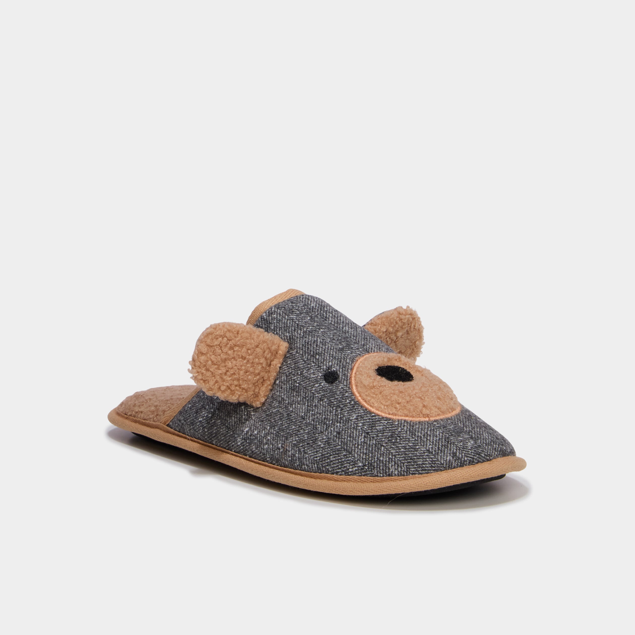 Chaussons mules gris homme