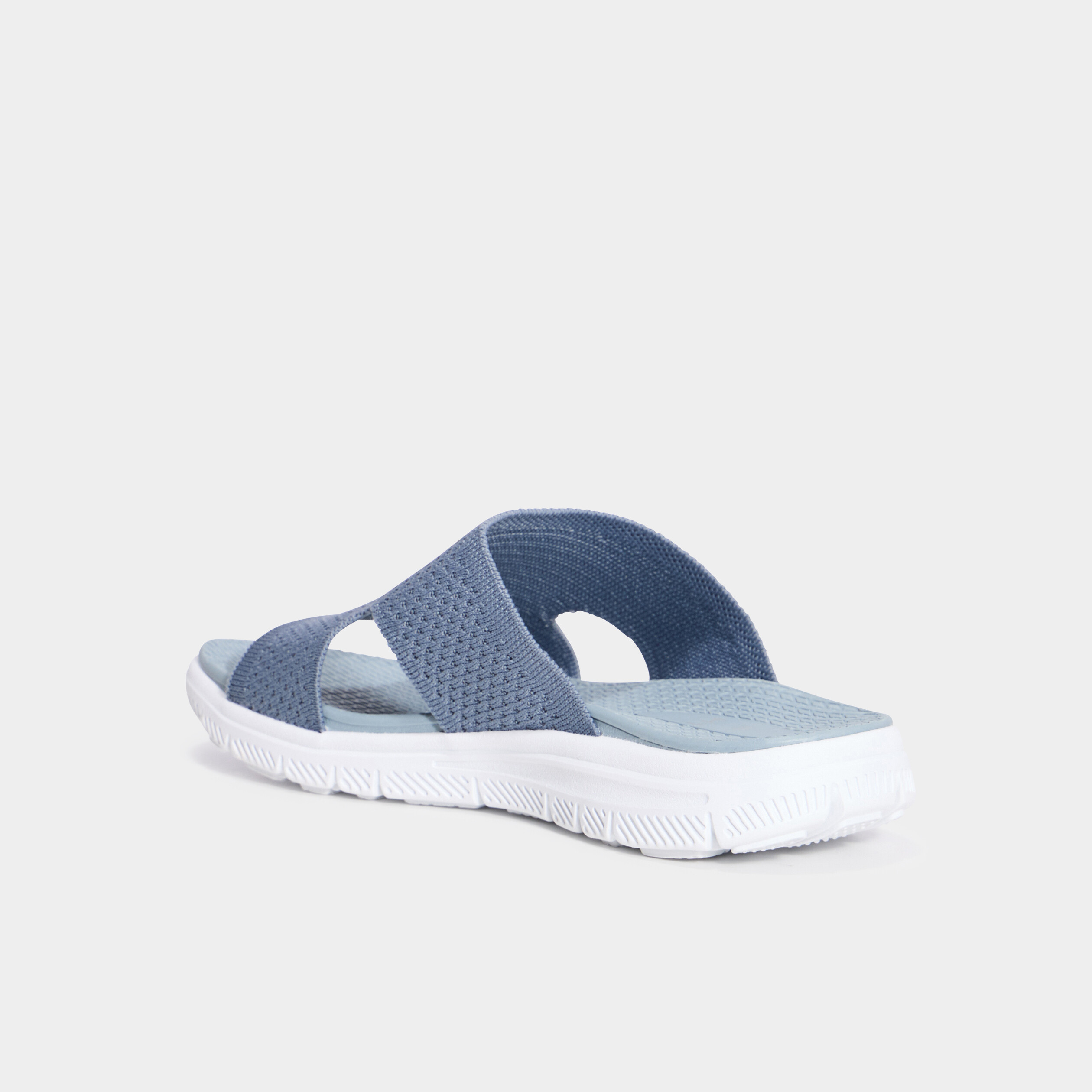 Chaussons mules confort gris femme