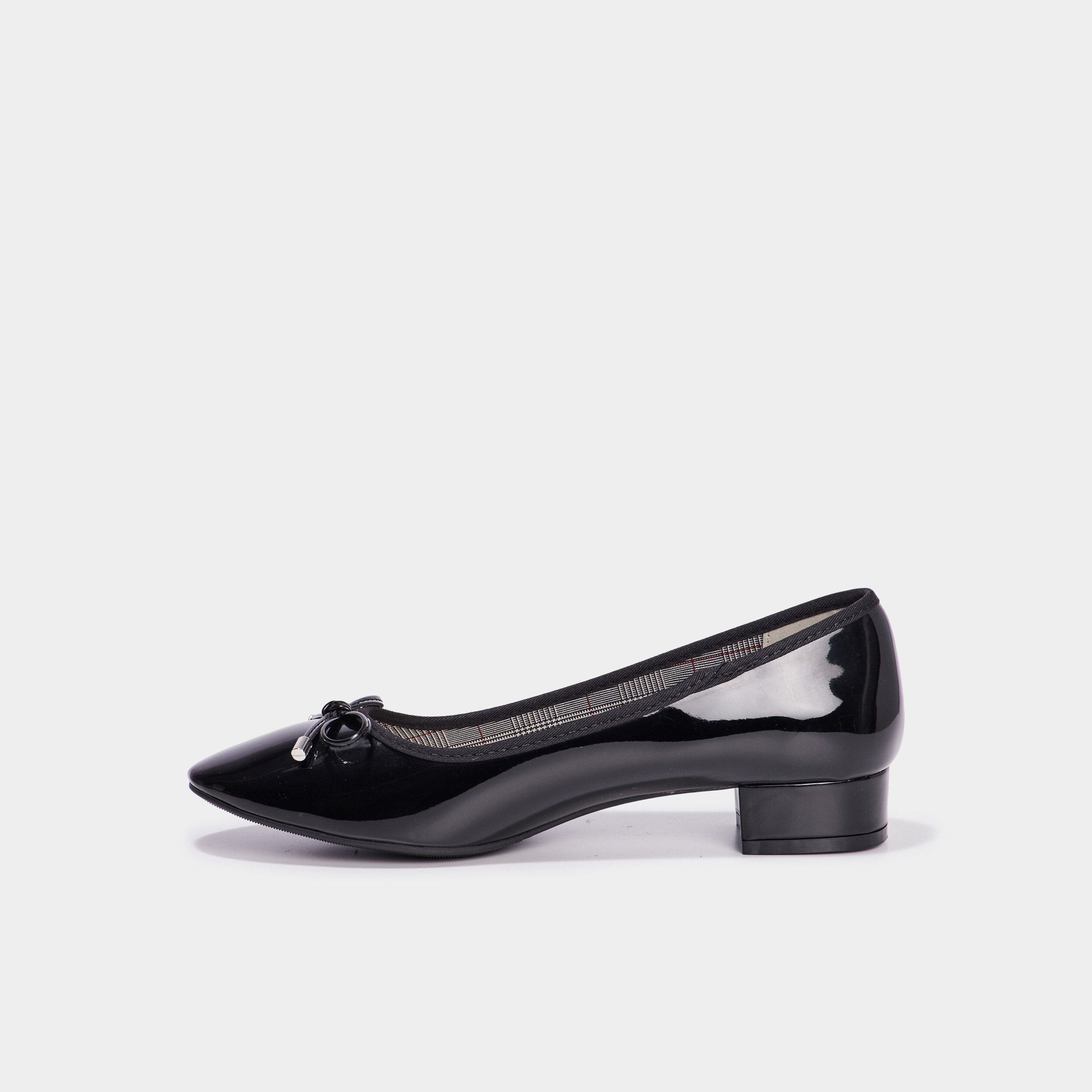 ballerines a talons vernies noir femme Ballerines à talons vernies noir femme