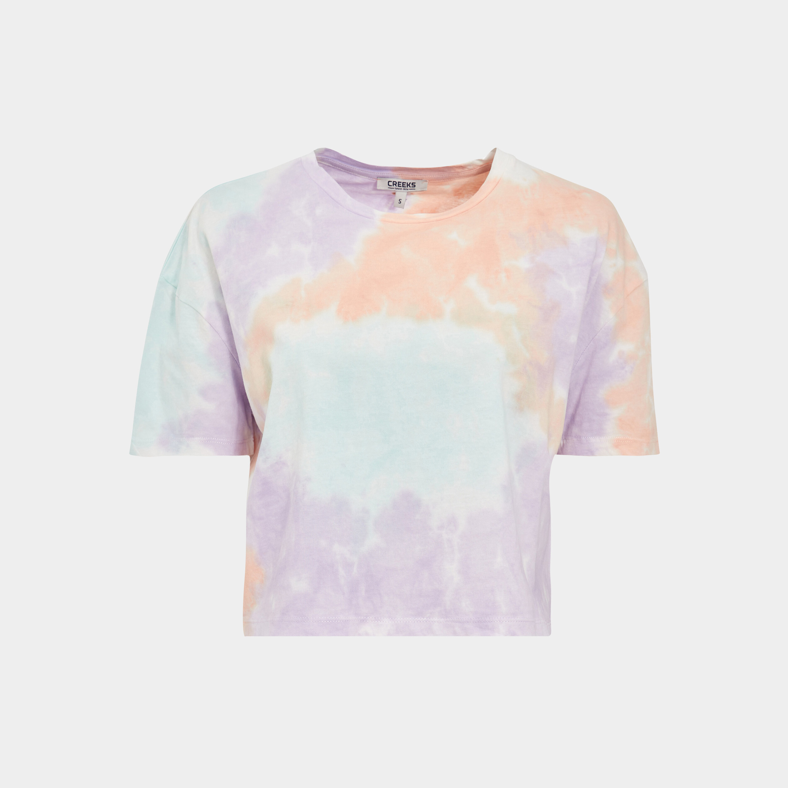 t shirt cropped oversize creeks rose femme T-shirt cropped oversize Creeks rose femme