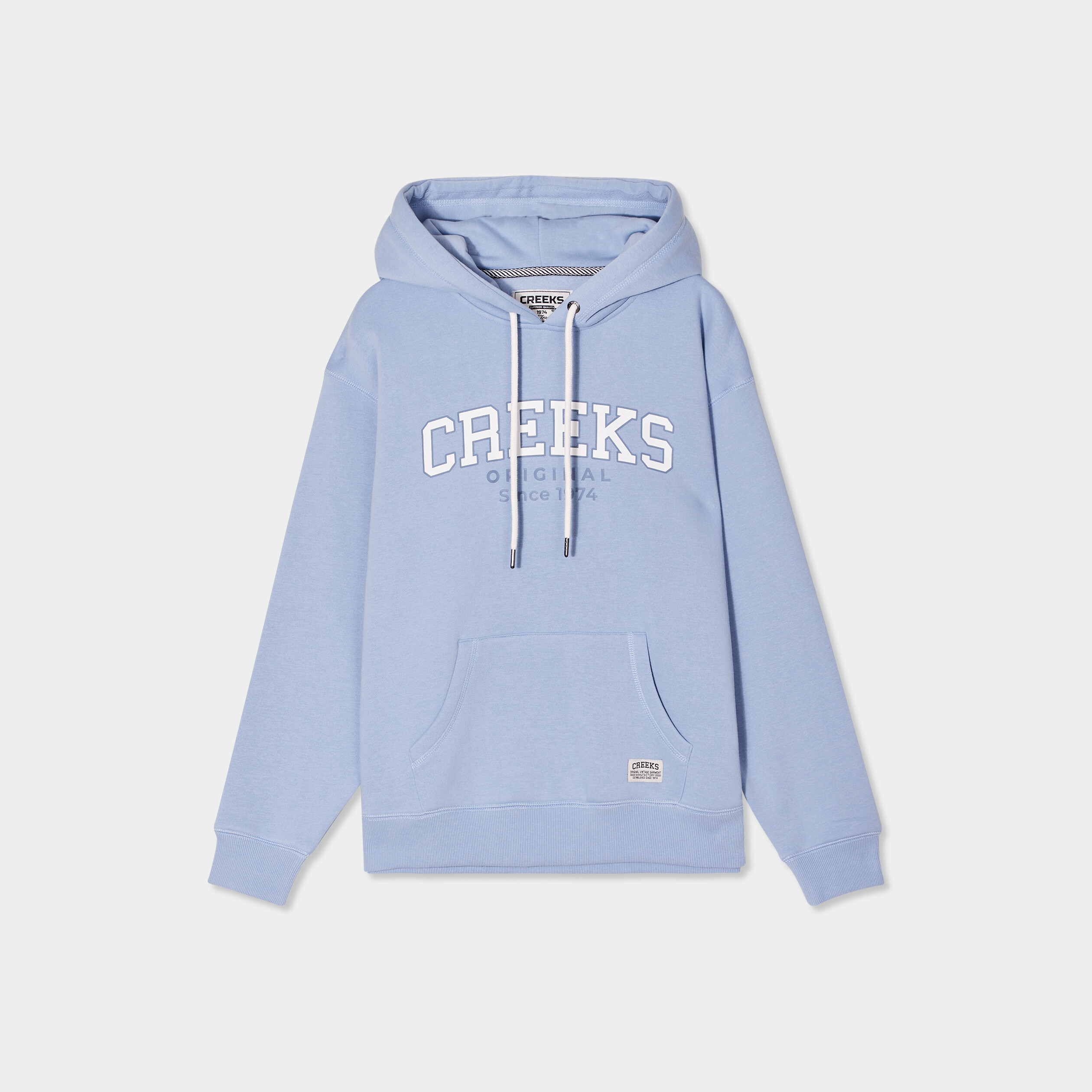 sweat a capuche hoodie creeks original bleu clair femme Sweat à capuche hoodie Creeks Original bleu clair femme