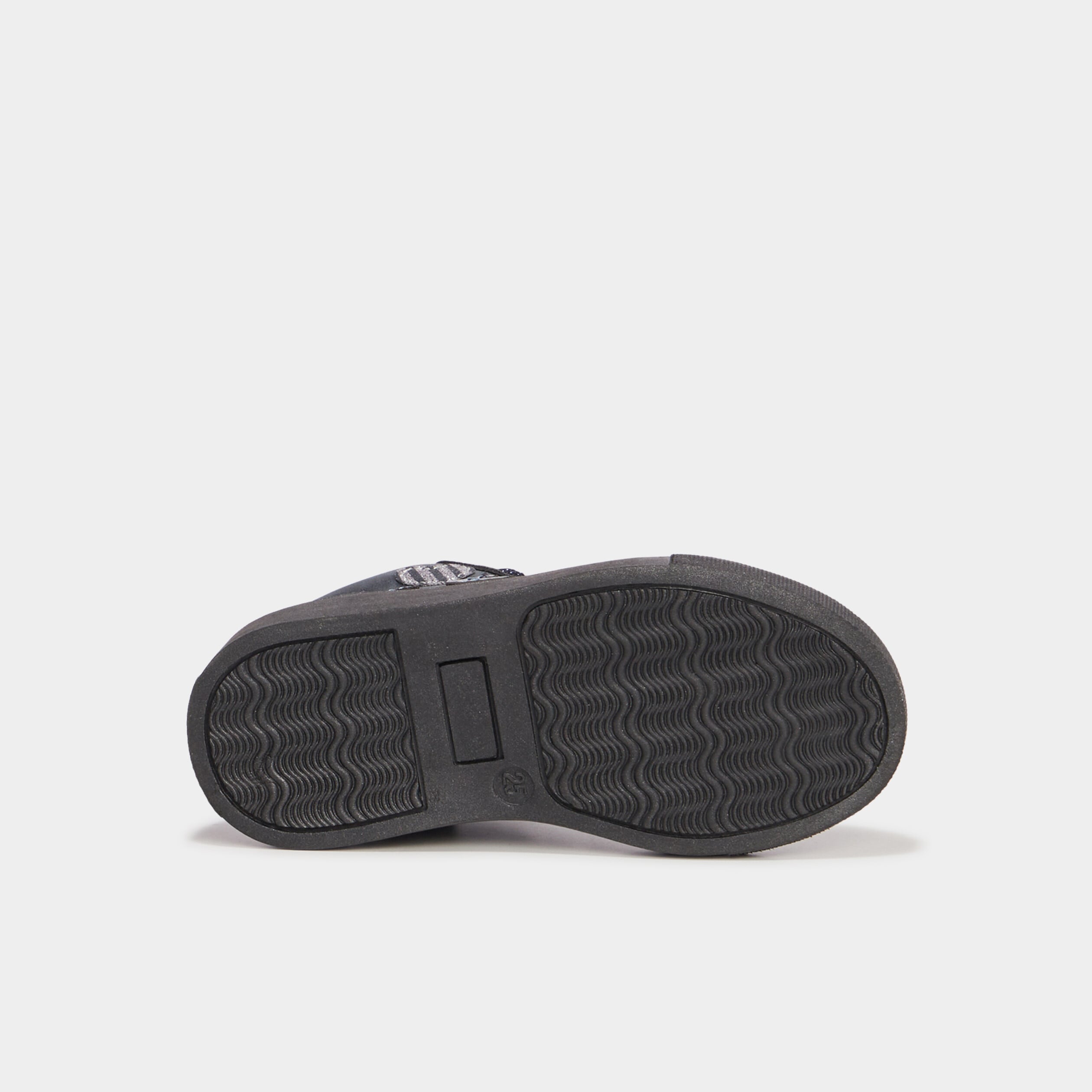 Baskets montantes zipp&eacute;es vernies bleu marine fille