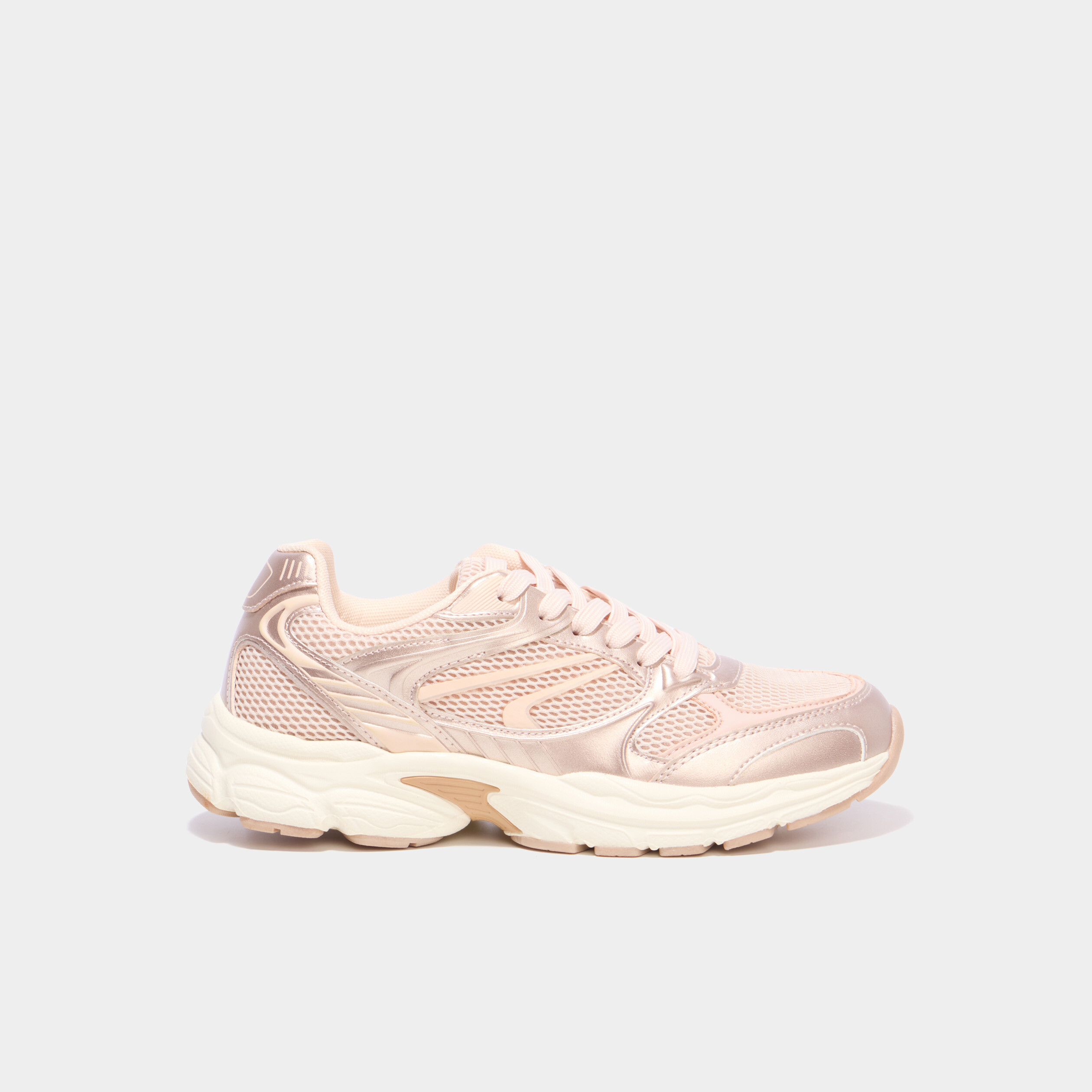 Baskets running rose femme