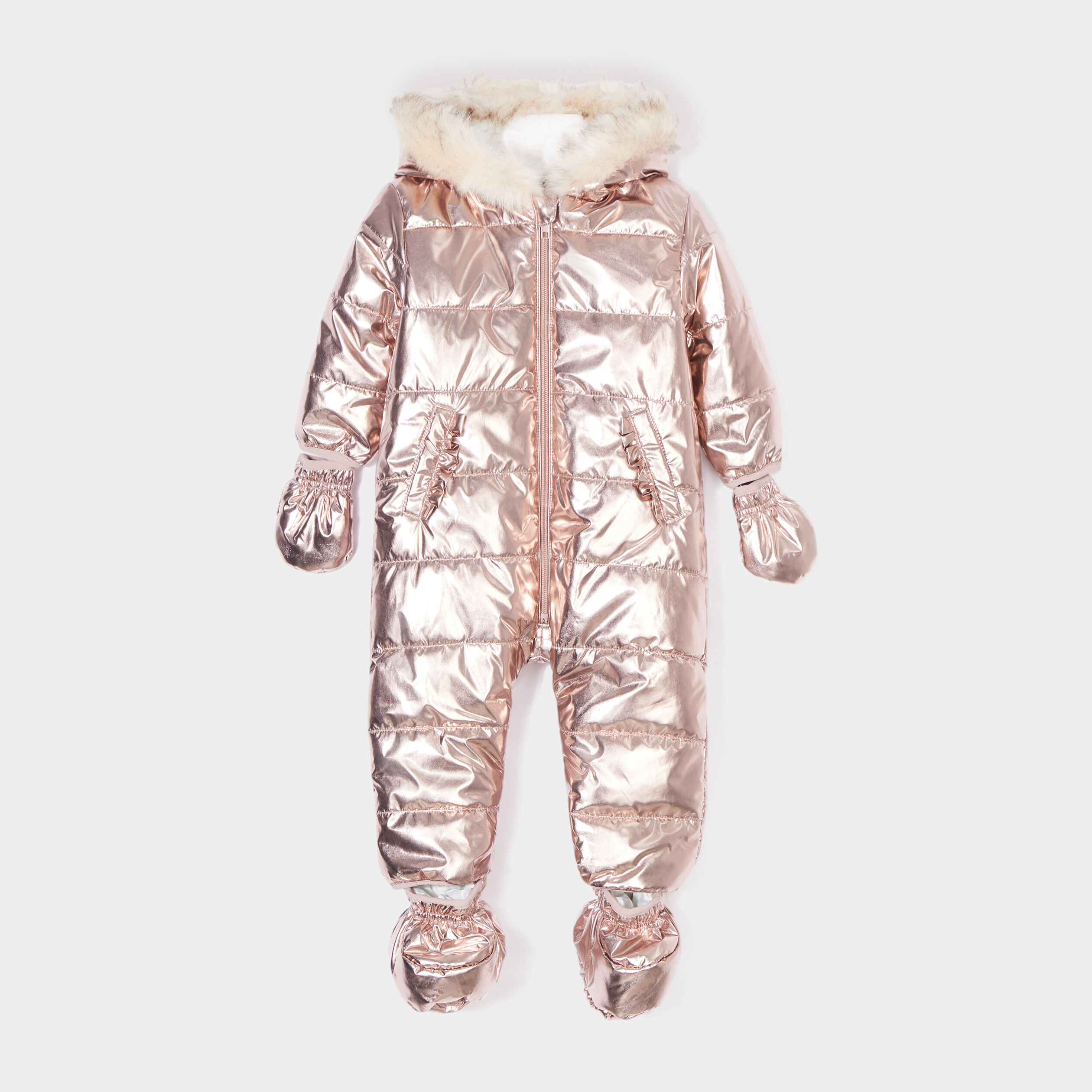 Combinaison pilote imprimée layette fille