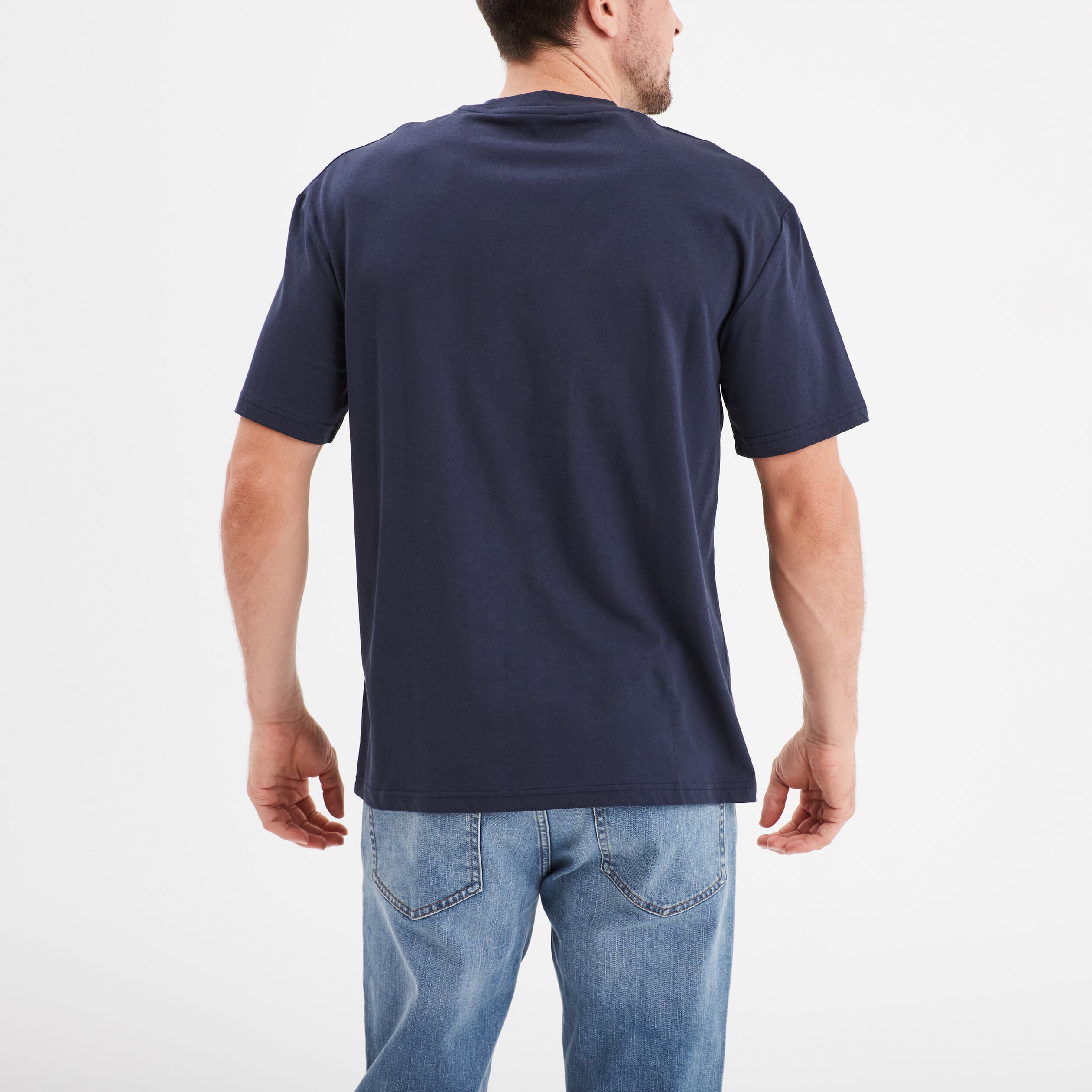 T-shirt manches courtes coton Avengers bleu marine homme