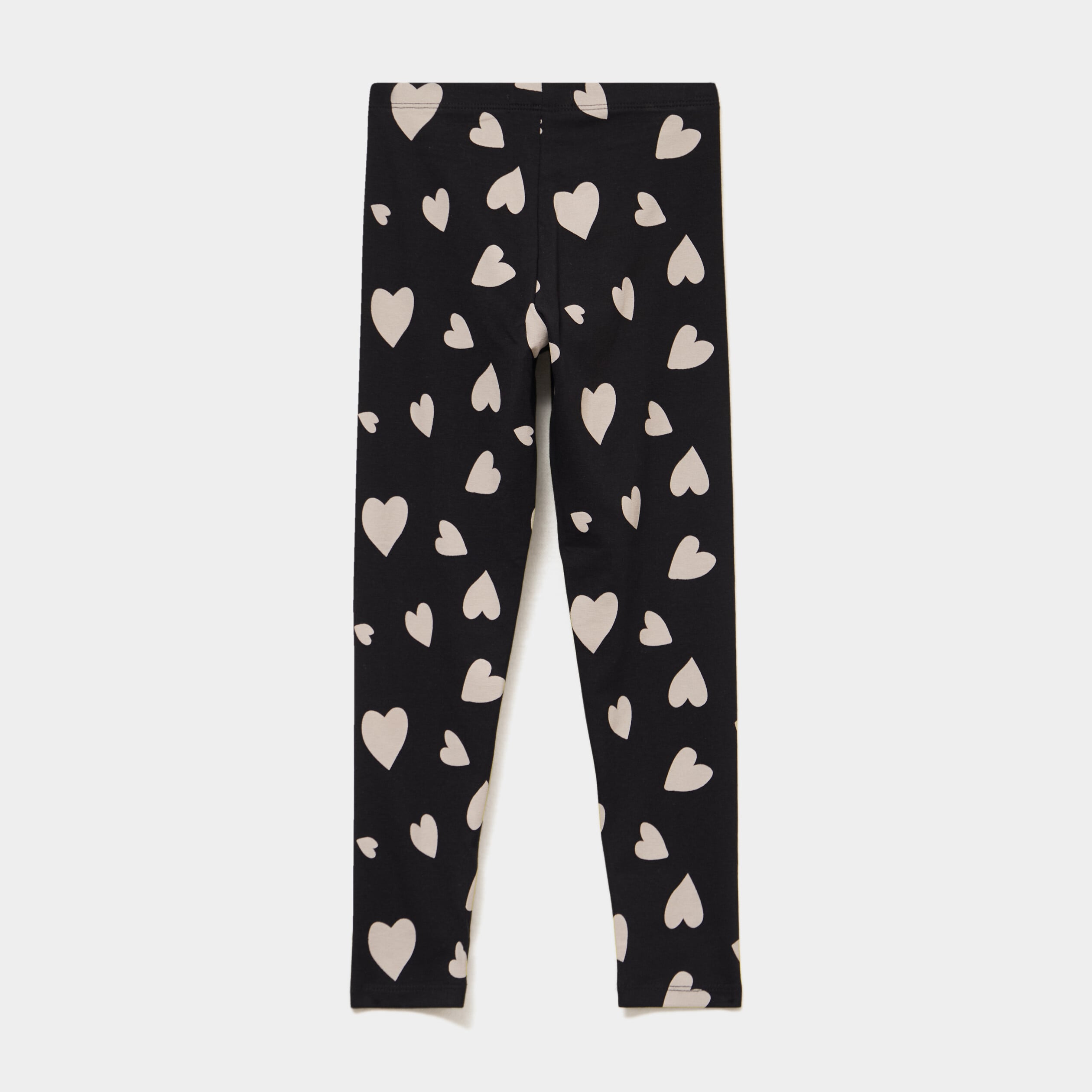 Legging taille &eacute;lastiqu&eacute;e coton noir fille