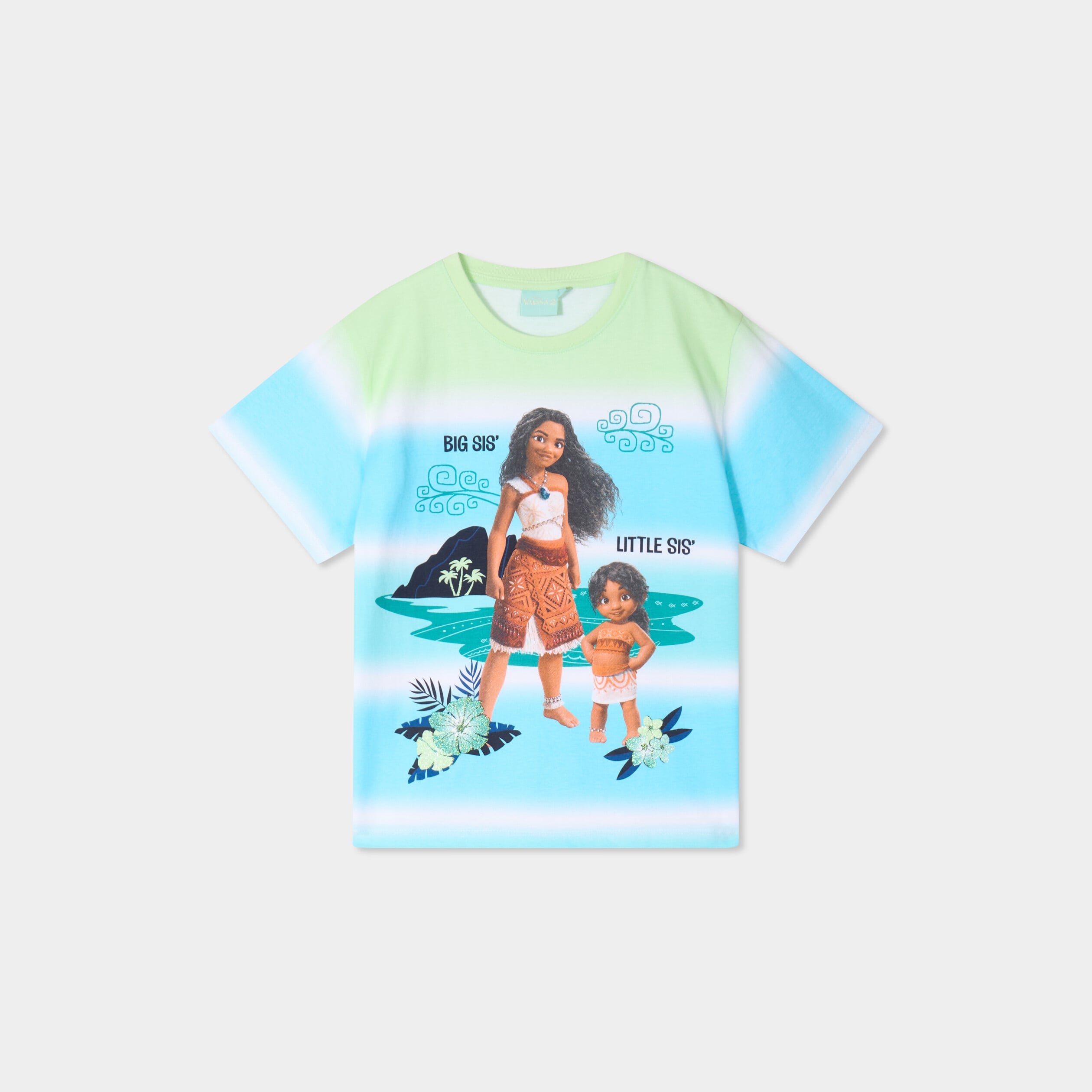 Le t-shirt rose fluo avec volants en coton biologique - neon coral | Tape à l'oeil