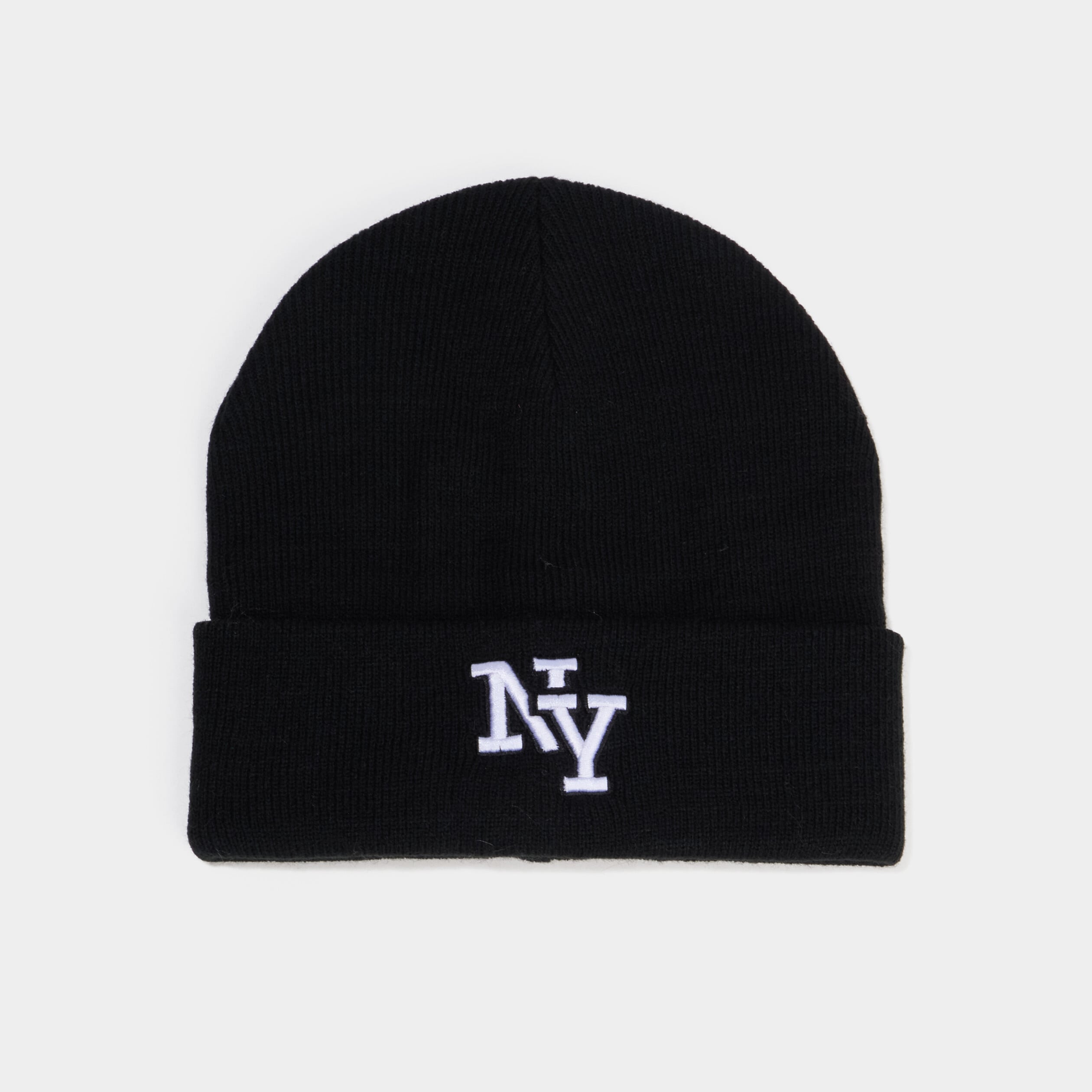 Bonnet lettres brod&eacute;es noir homme