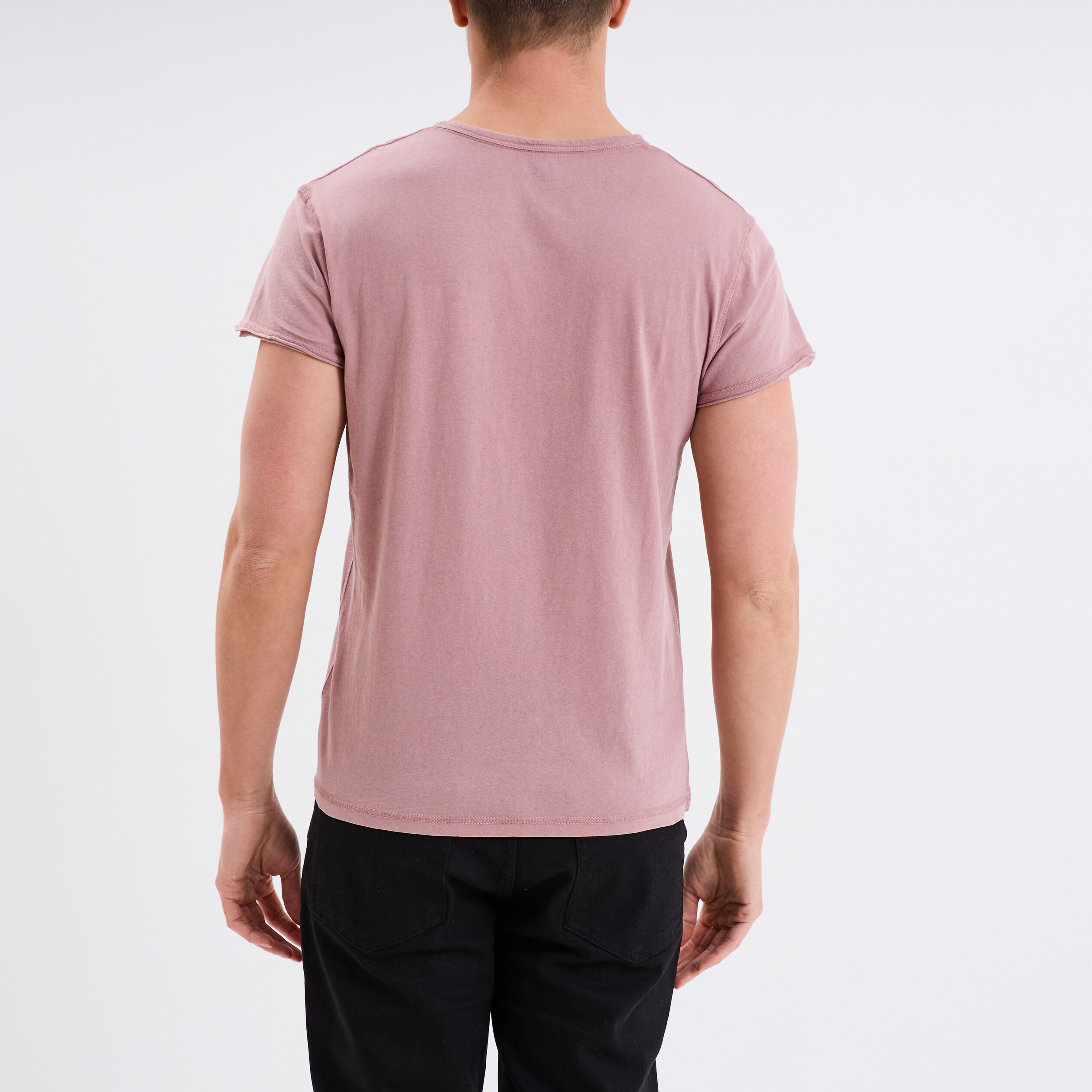t shirt col tunisien manches courtes parme homme T-shirt col tunisien manches courtes parme homme