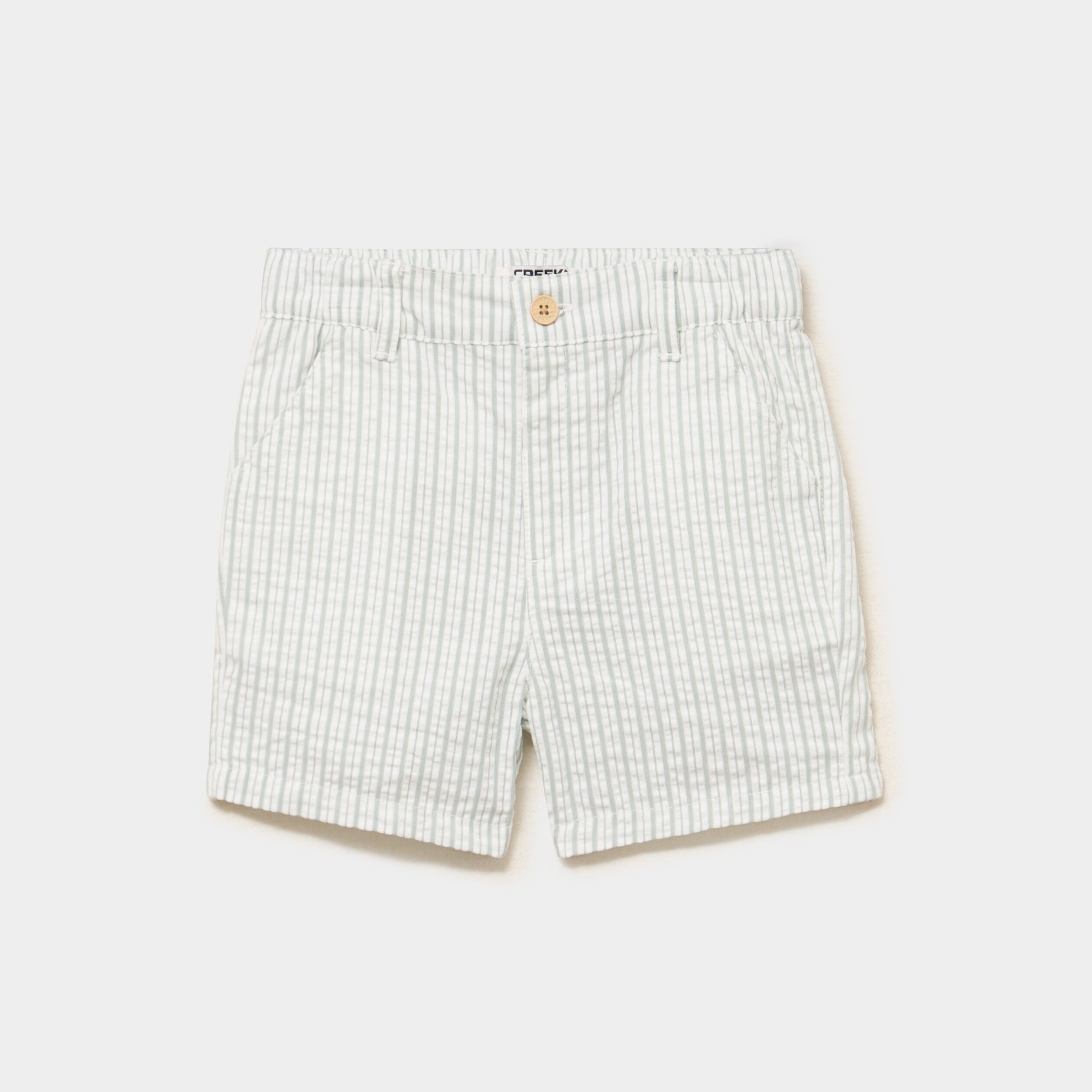 Short droit coton vert pastel b&eacute;b&eacute; gar&ccedil;on