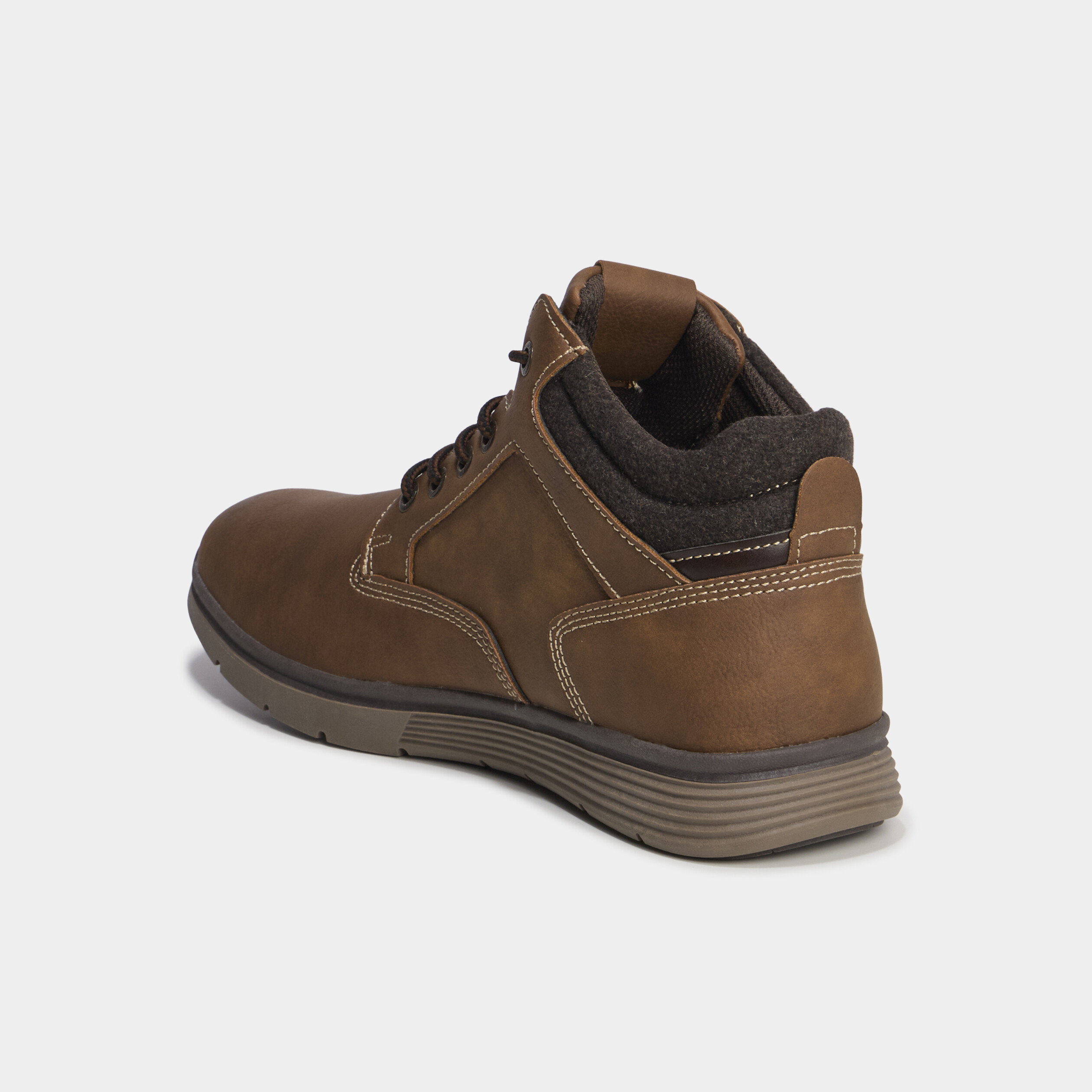Bottines montantes &agrave; lacets marron clair homme